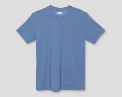 Foto 1 | Playera de Cuello Redondo Azul Strona para Hombre