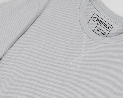 Foto 3 | Playera de Cuello Redondo Gris Refill para Hombre