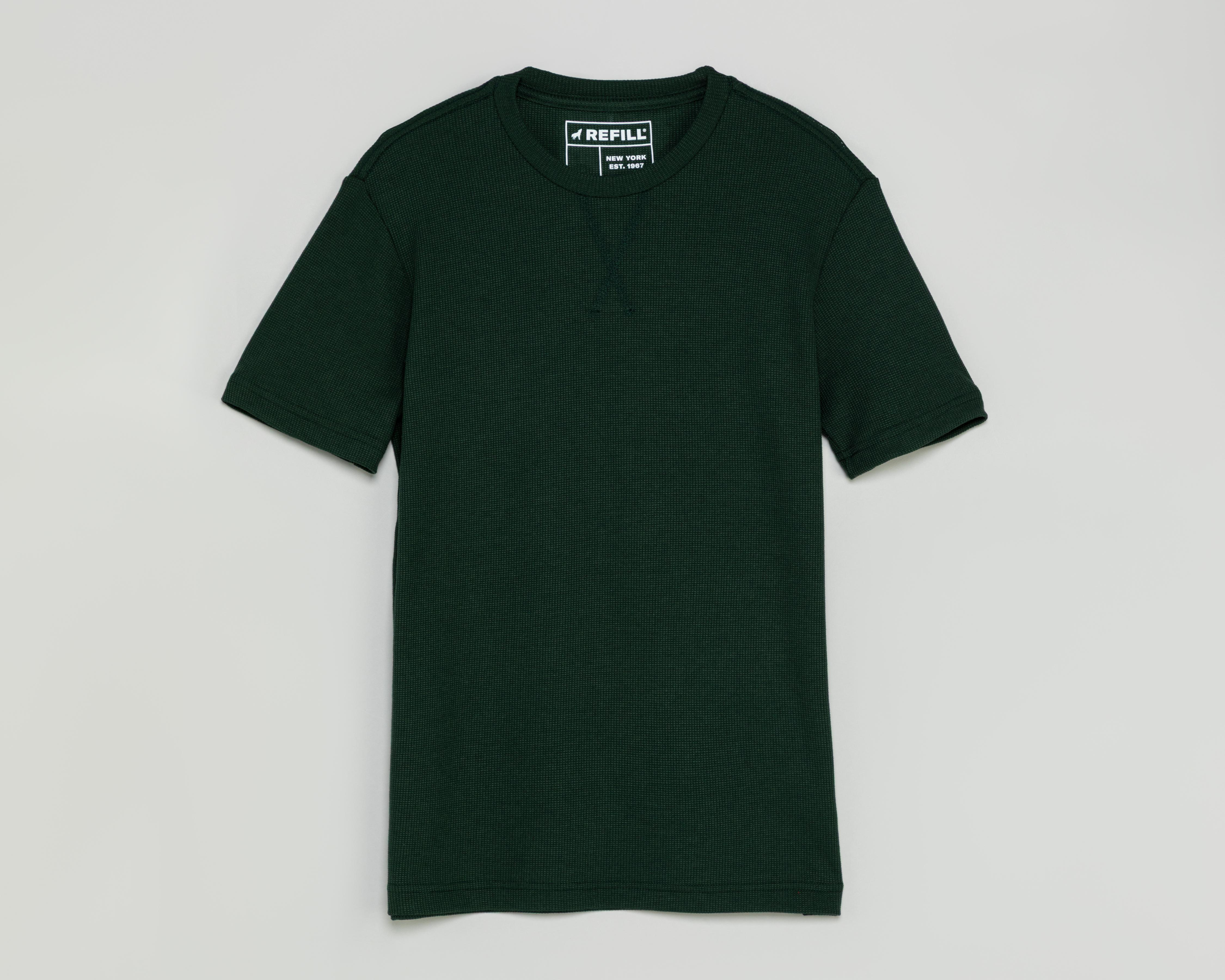 Foto 1 | Playera de Cuello Redondo Verde Refill para Hombre