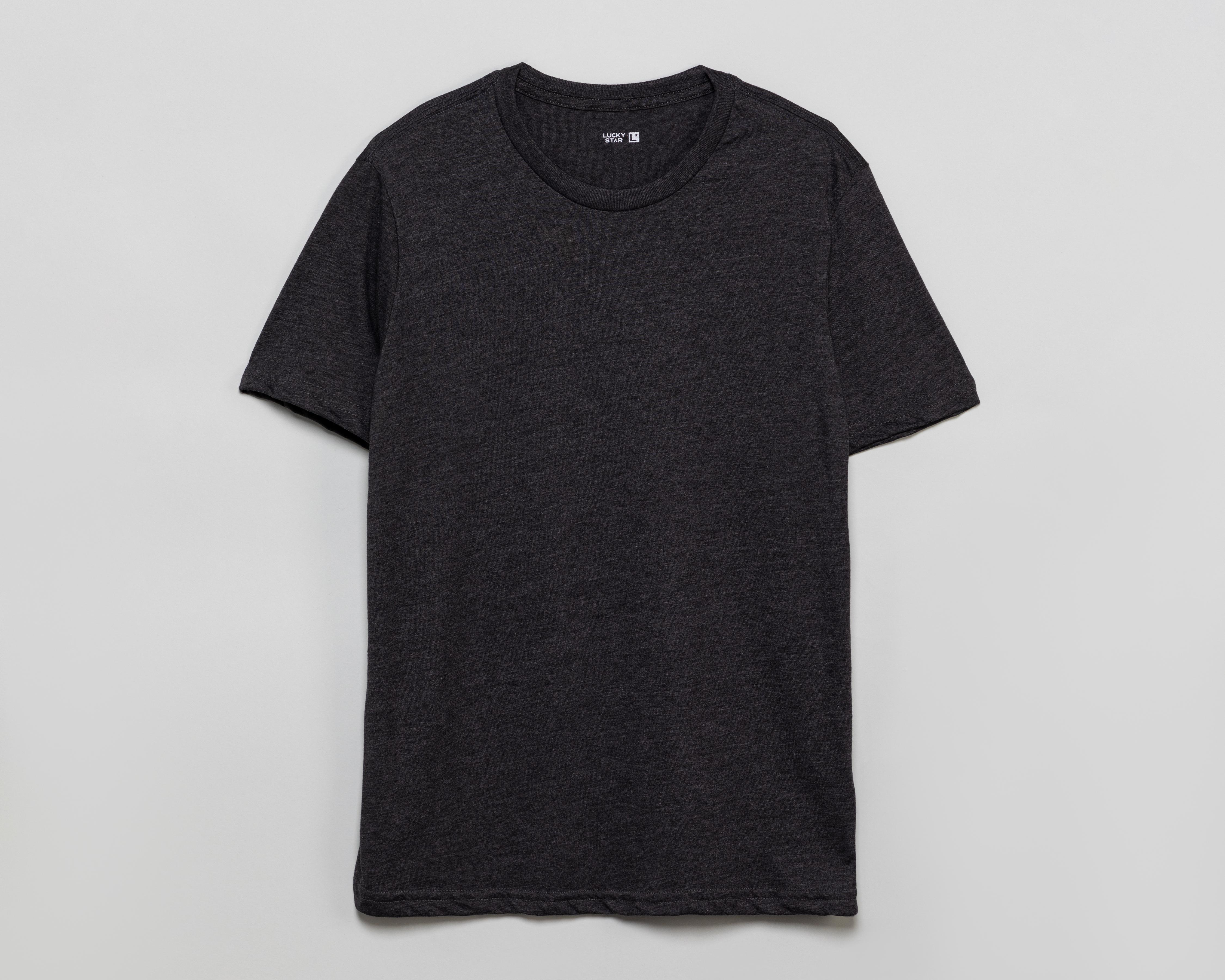 Foto 1 | Playera de Cuello Redondo Gris Lucky Star para Hombre