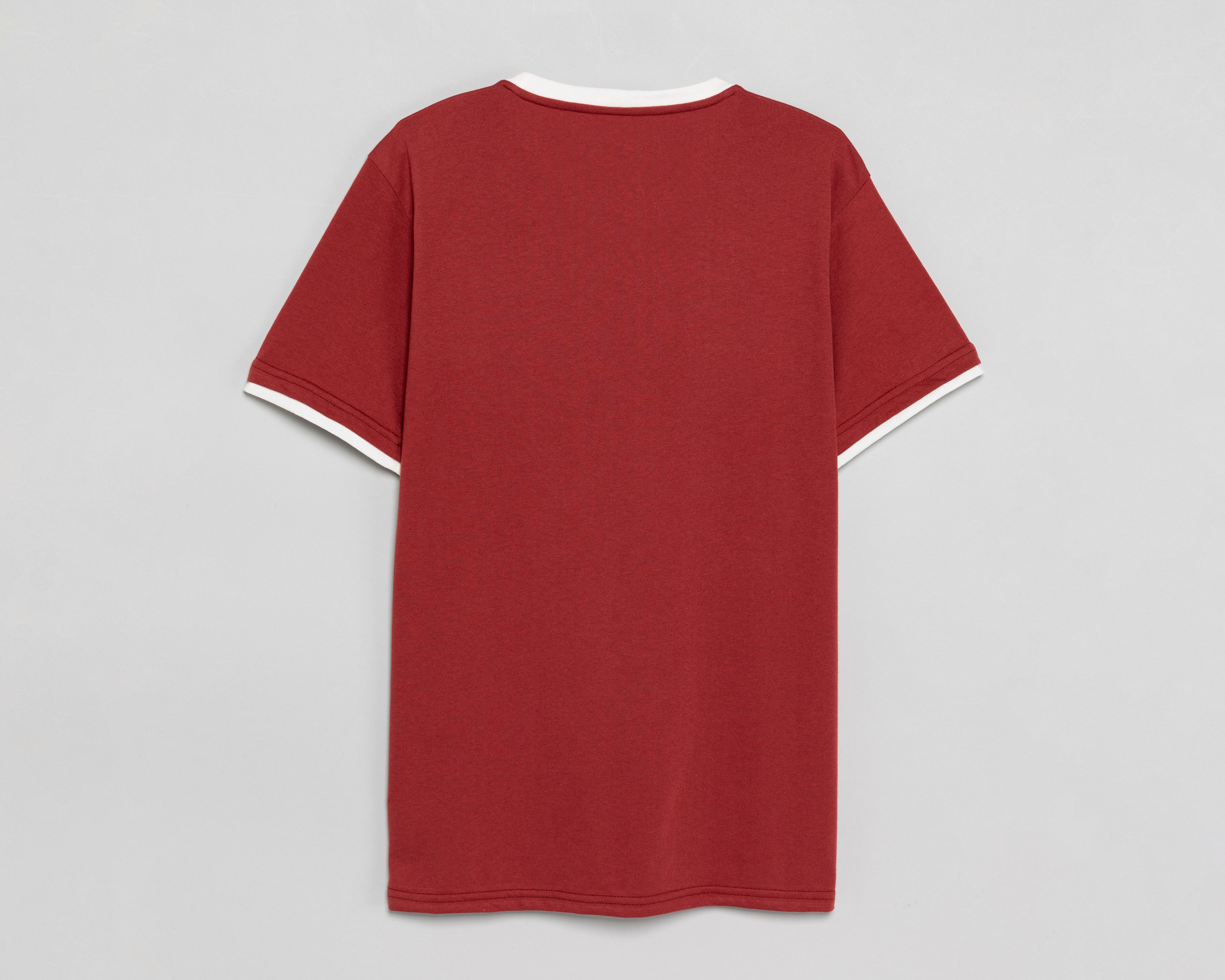 Foto 3 pulgar | Playera de Cuello Redondo Marrón Refill para Hombre