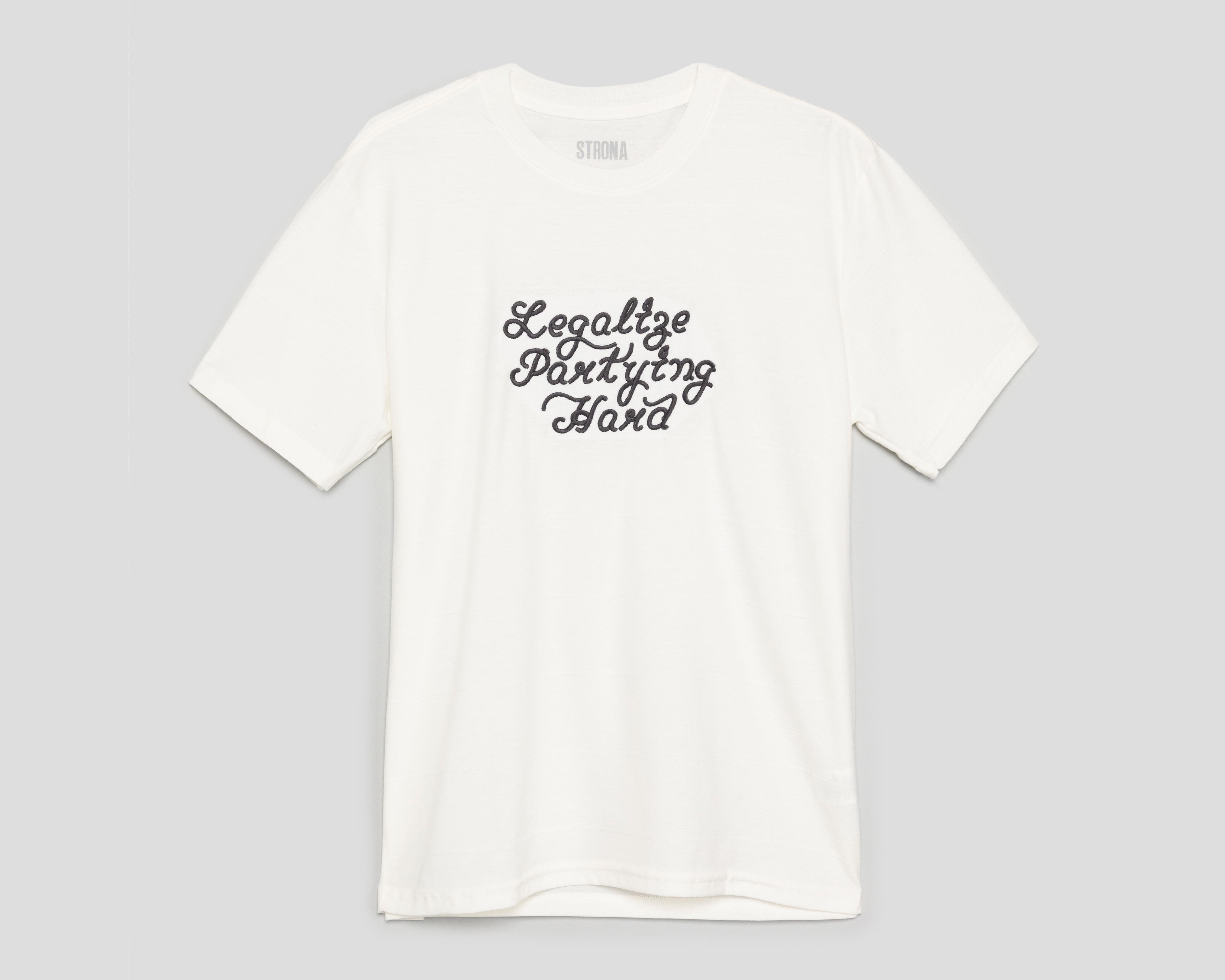 Foto 1 | Playera de Cuello Redondo Blanca Strona para Hombre