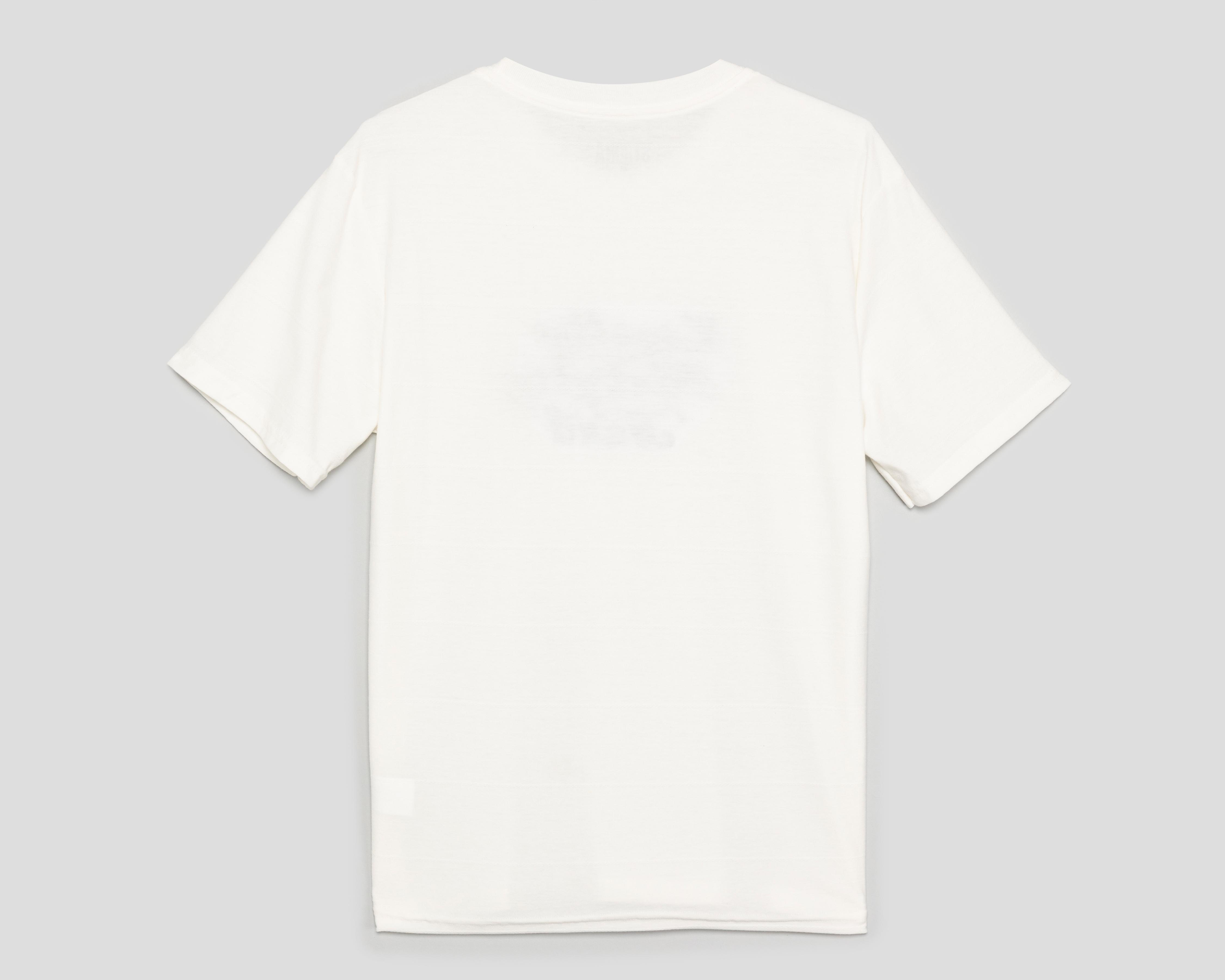 Foto 3 pulgar | Playera de Cuello Redondo Blanca Strona para Hombre