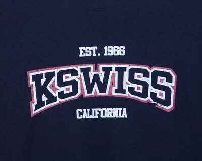 Foto 3 | Playera de Cuello Redondo Azul Marino K-Swiss para Hombre