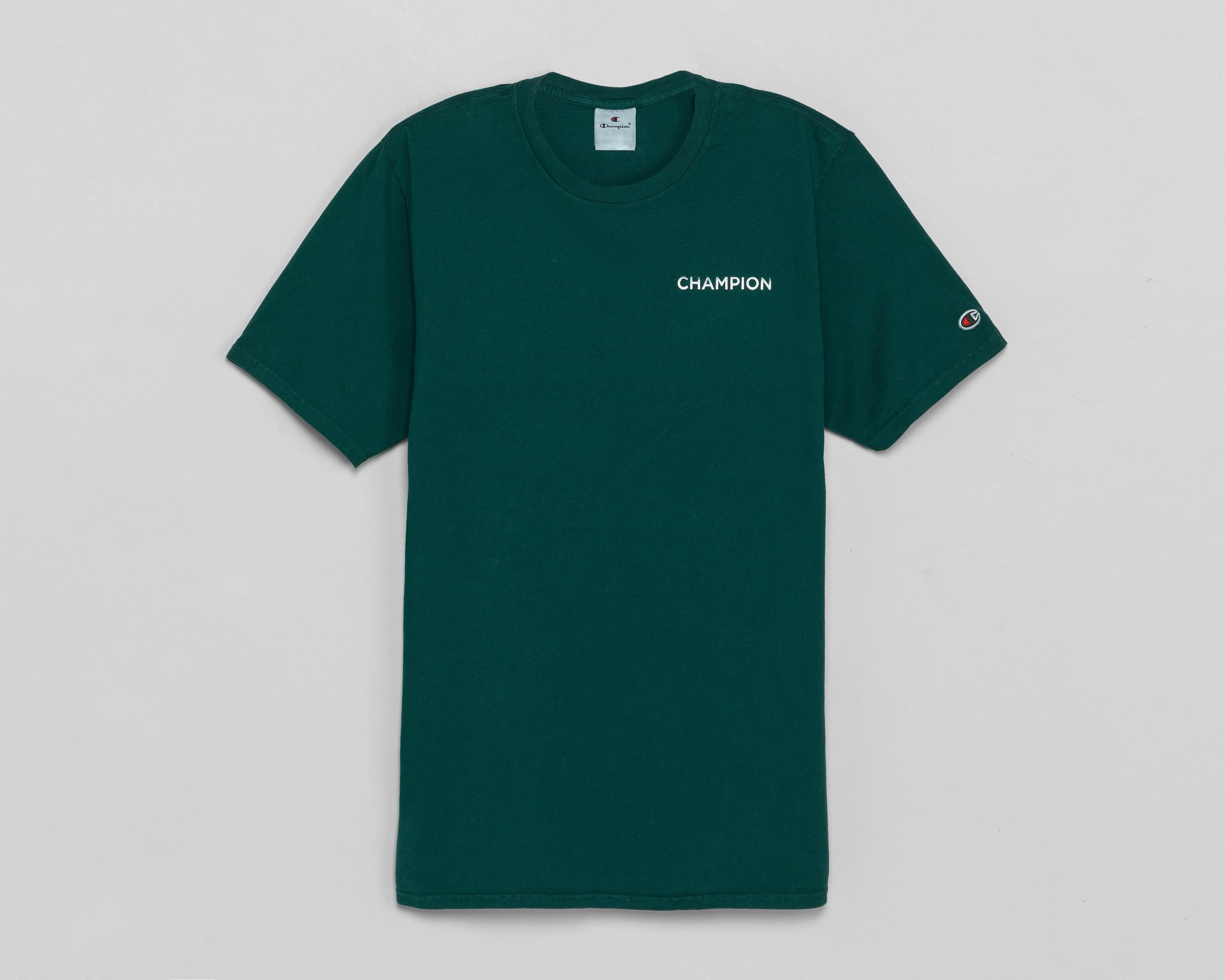 Playera de Cuello Redondo Verde Champion para Hombre