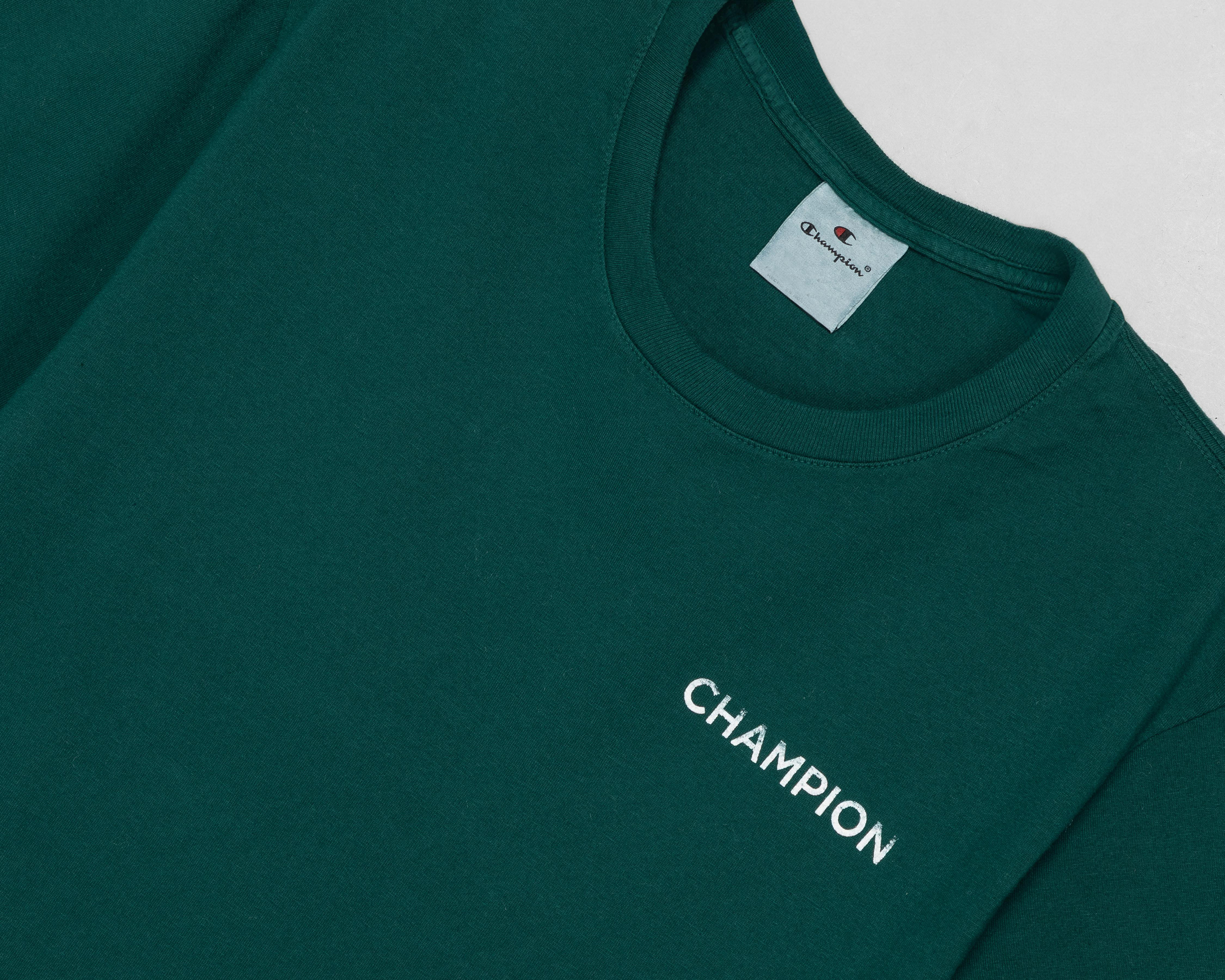 Foto 4 pulgar | Playera de Cuello Redondo Verde Champion para Hombre