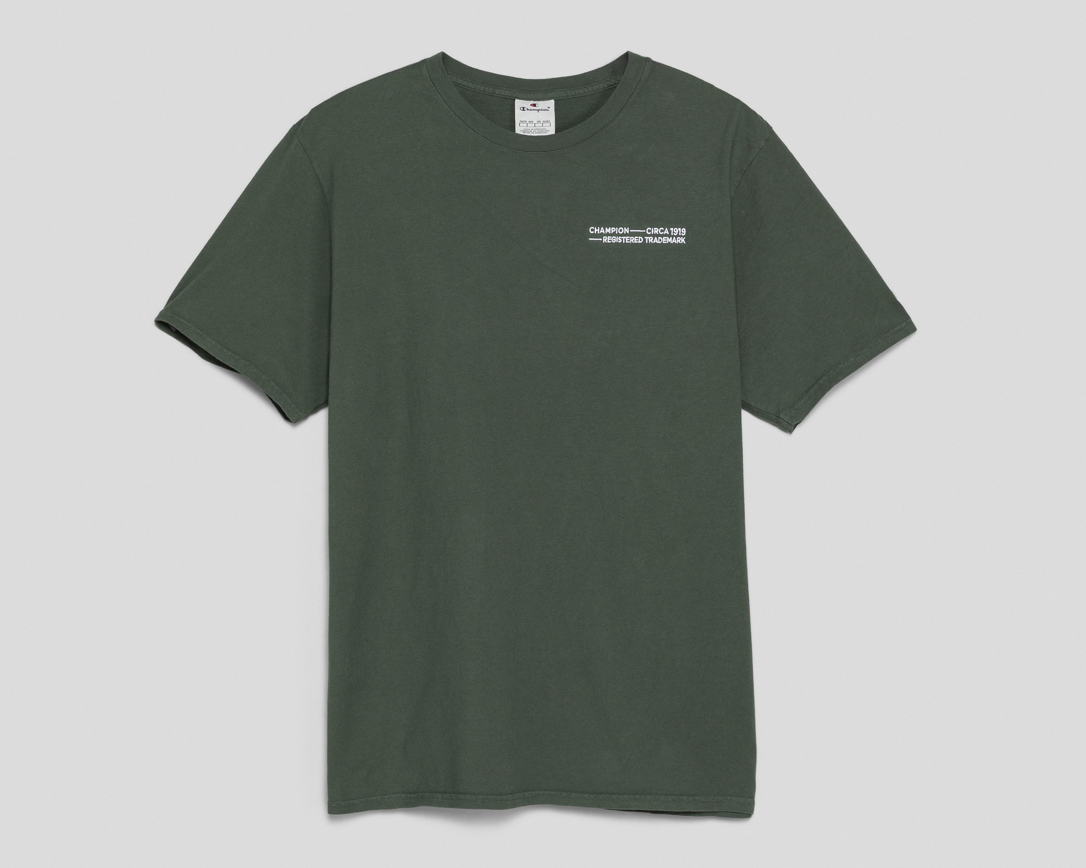 Foto 1 | Playera de Cuello Redondo Verde Champion para Hombre