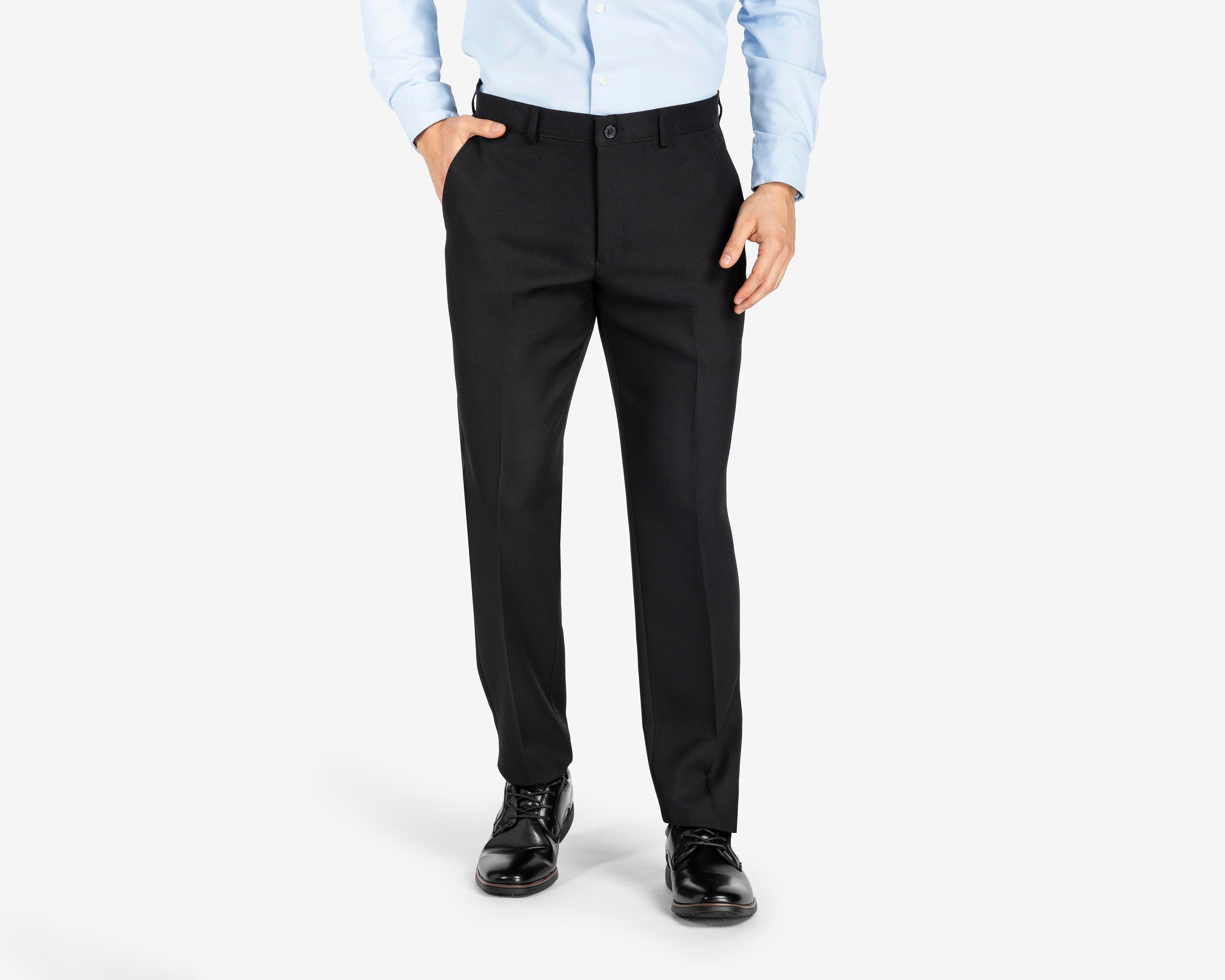 Foto 2 pulgar | Pantón de Vestir Wall Street Negro para Hombre