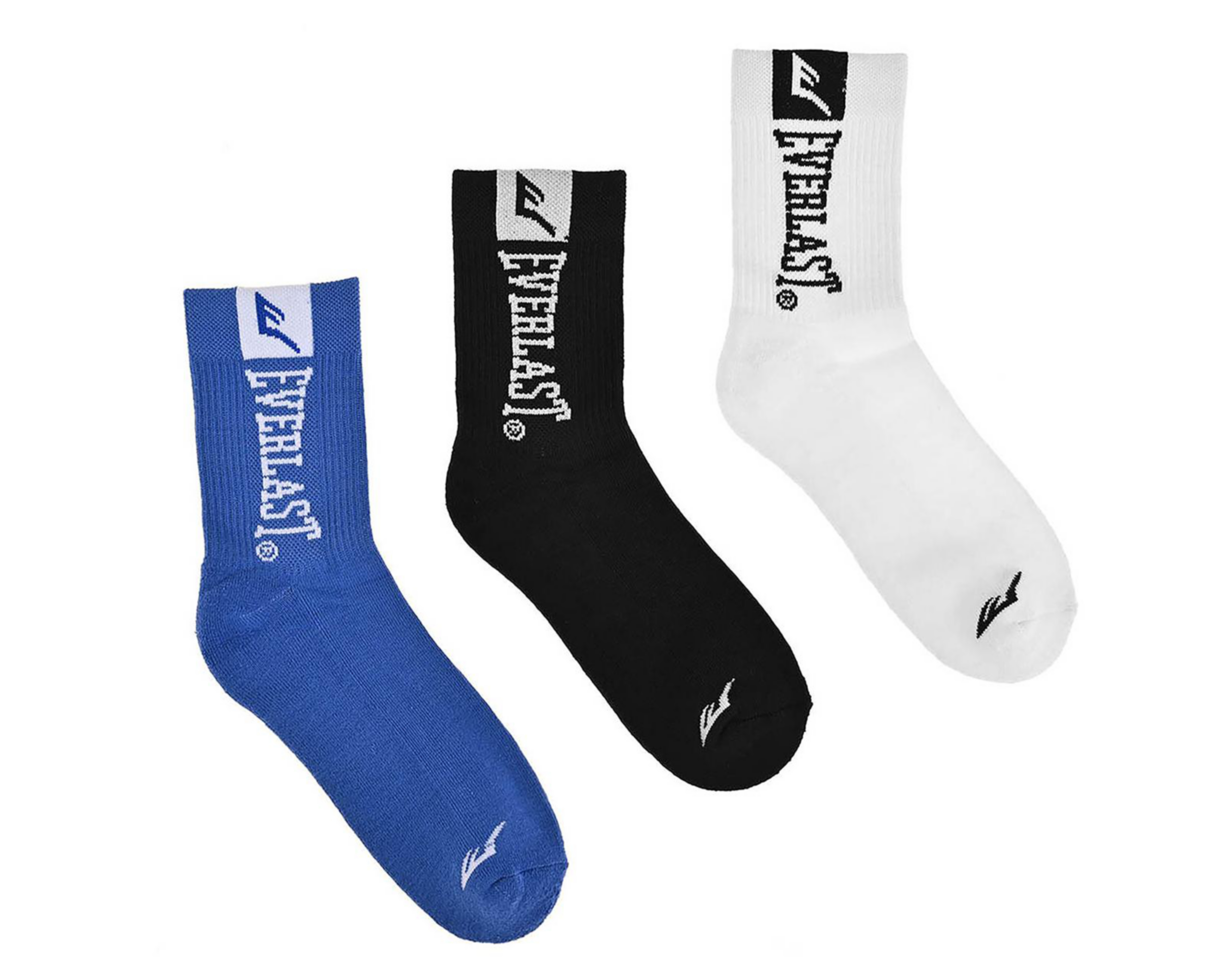 Foto 2 pulgar | Calcetas Largas Deportivas Everlast para Hombre 3 Pares
