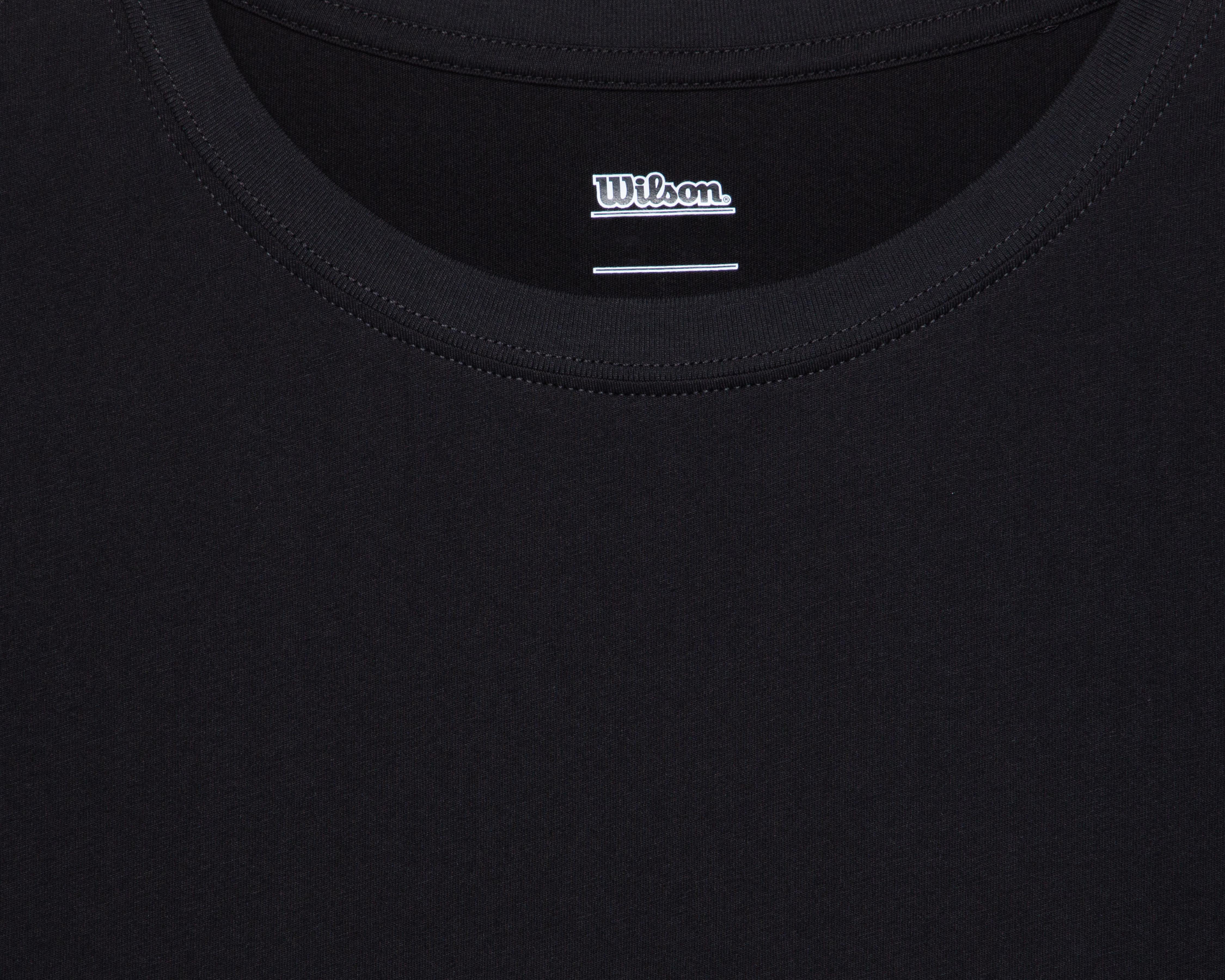 Foto 3 | Playera Interior Cuello Redondo Wilson Negra para Hombre