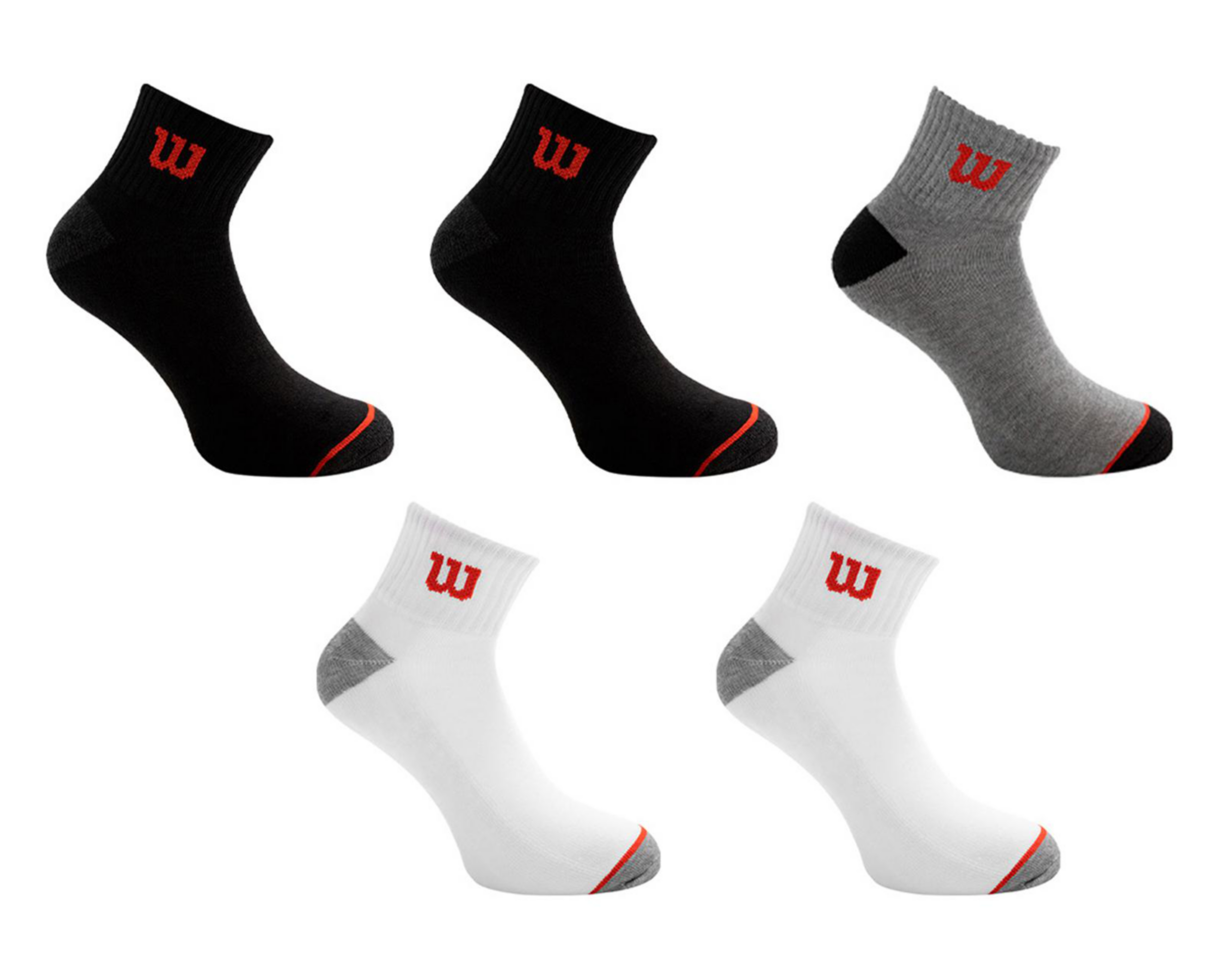 Calcetas Deportivas Wilson para Hombre 5 Pares $139