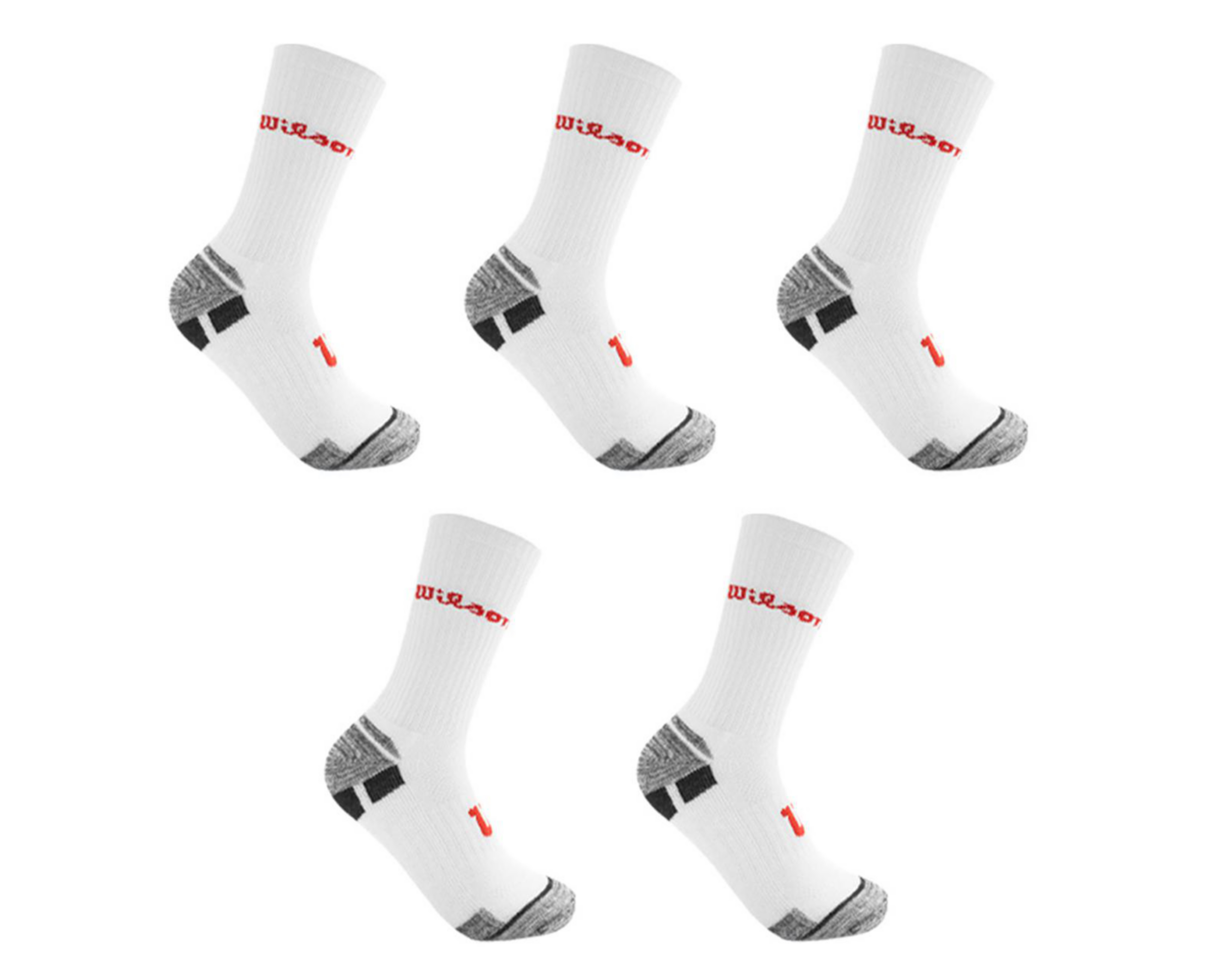 Calcetas Largas Deportivas Wilson para Hombre 5 Pares $139