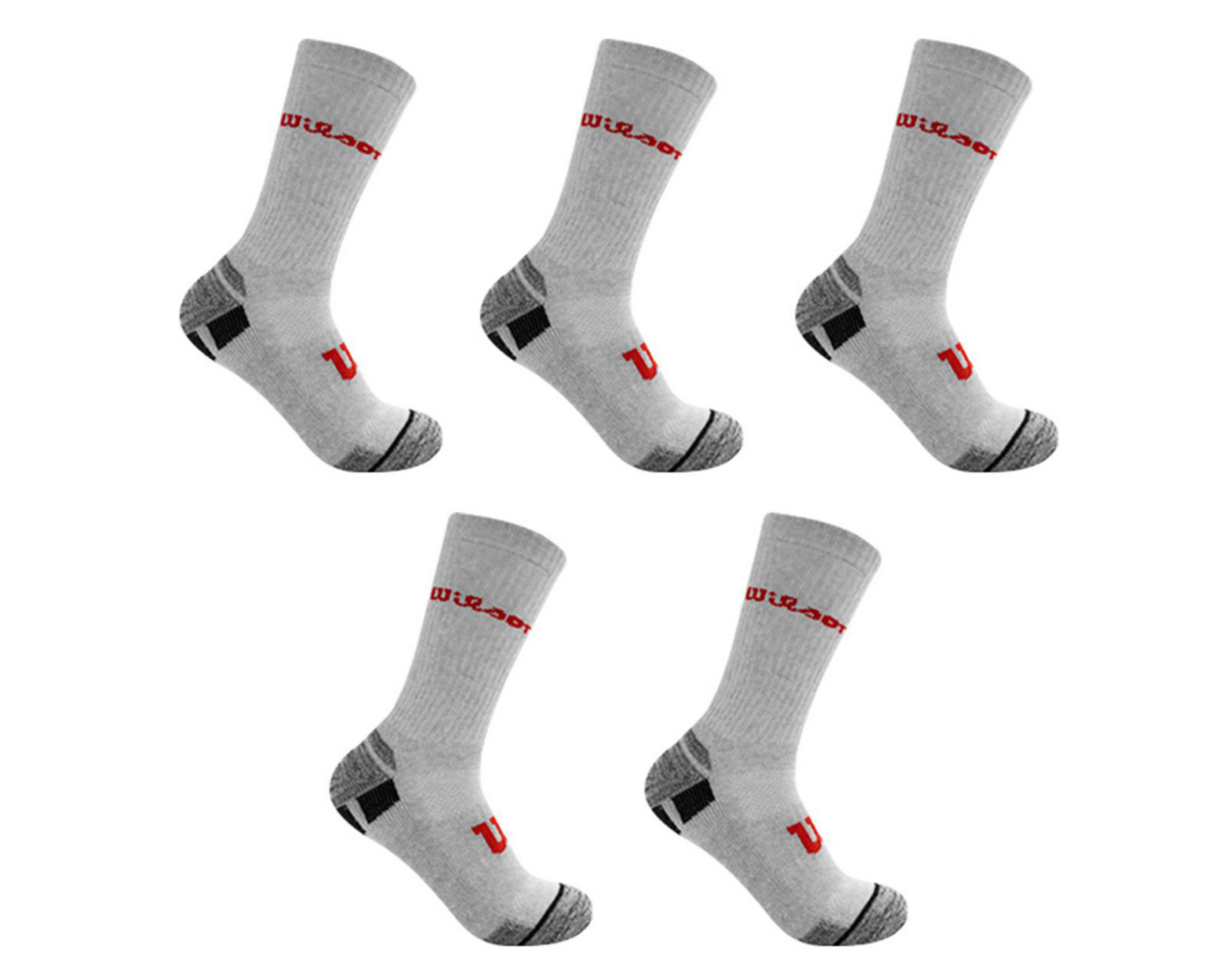 Calcetas Largas Deportivas Wilson para Hombre 5 Pares $139