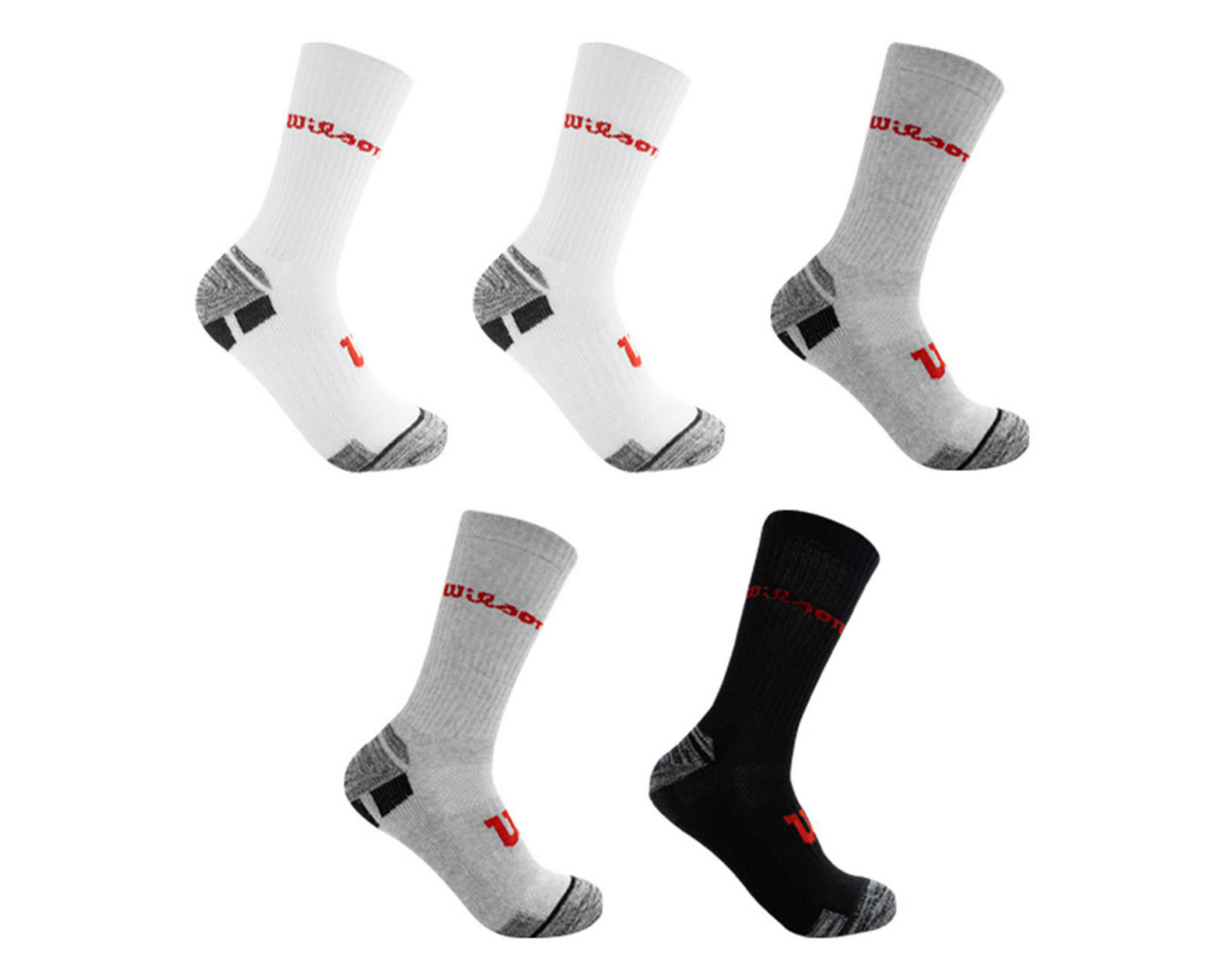Calcetas Largas Deportivas Wilson para Hombre 5 Pares $139