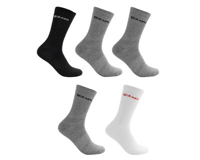 Foto 1 | Calcetas Largas Deportivas Wilson para Hombre 5 Pares