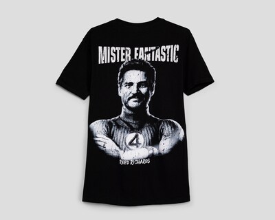 Foto 2 | Playera de Cuello Redondo Negra Marvel para Hombre
