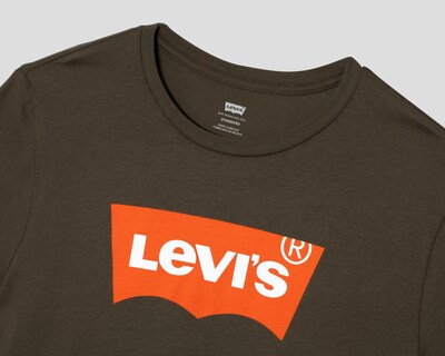 Foto 3 | Playera de Cuello Redondo Verde Olivo Levi's para Hombre