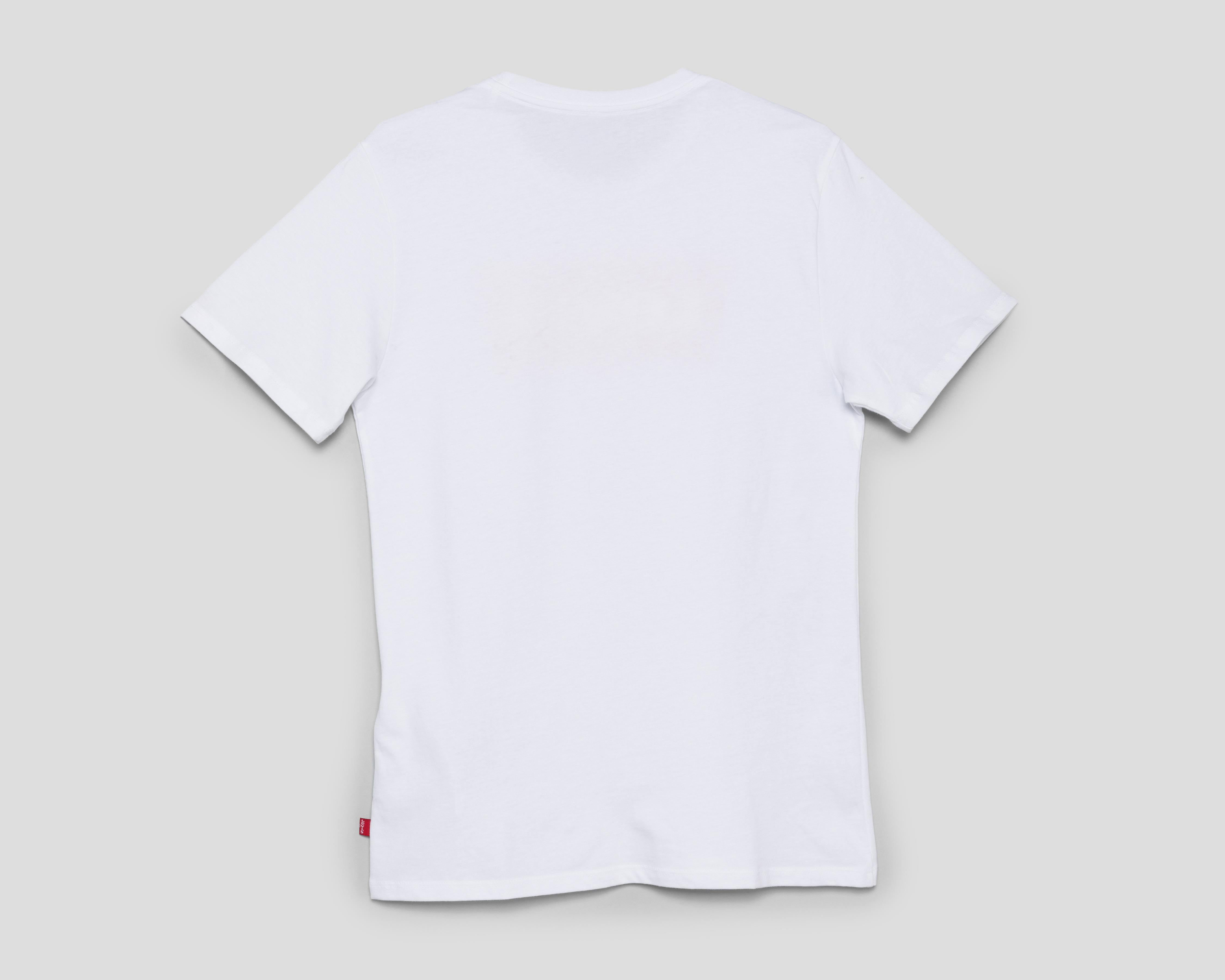 Foto 3 pulgar | Playera de Cuello Redondo Blanca Levi's para Hombre