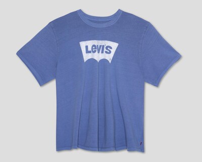 Foto 1 | Playera de Cuello Redondo Azul Levi's para Hombre