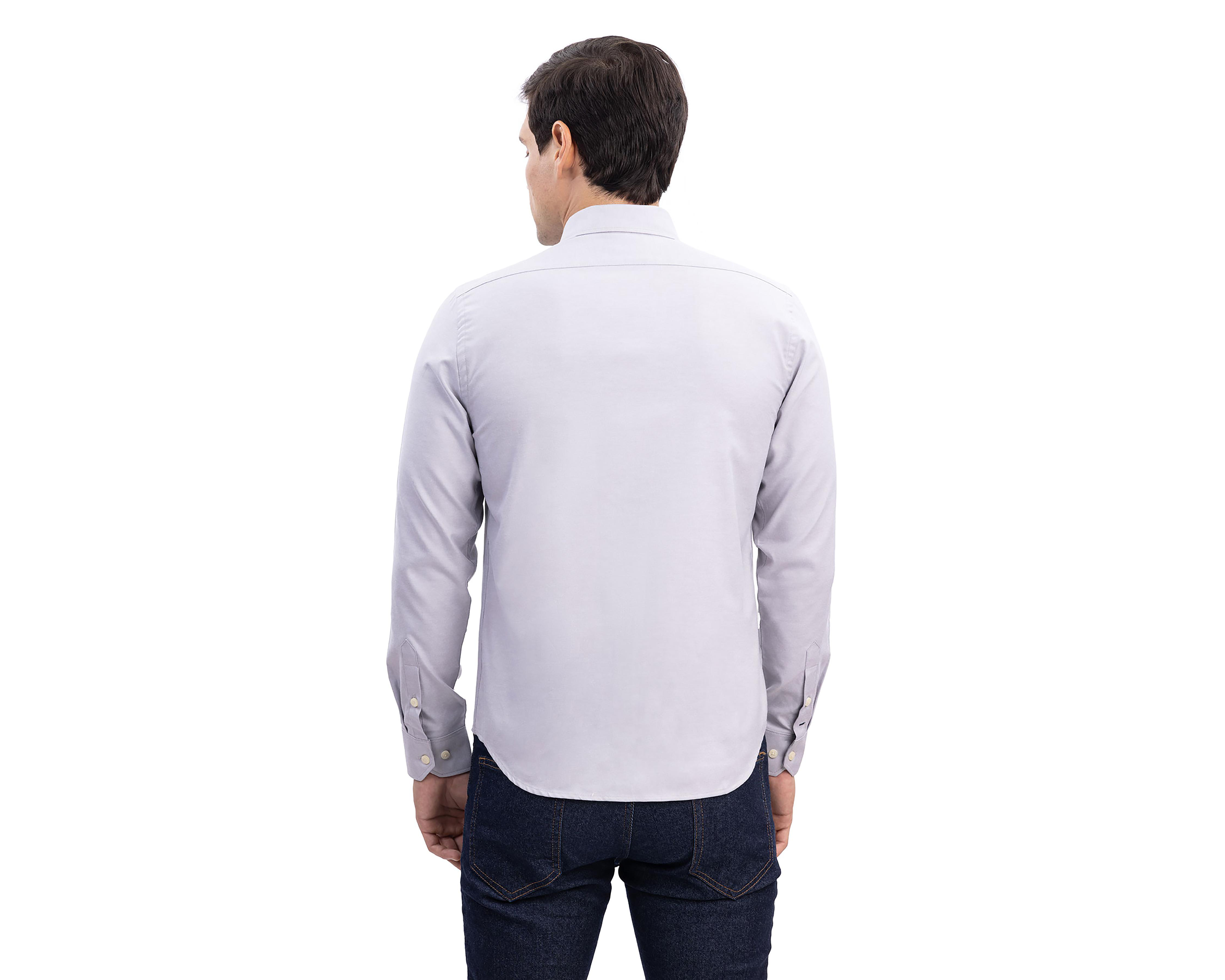 Foto 3 pulgar | Camisa Casual Nautica Jeans Co Regular Fit Lisa para Hombre