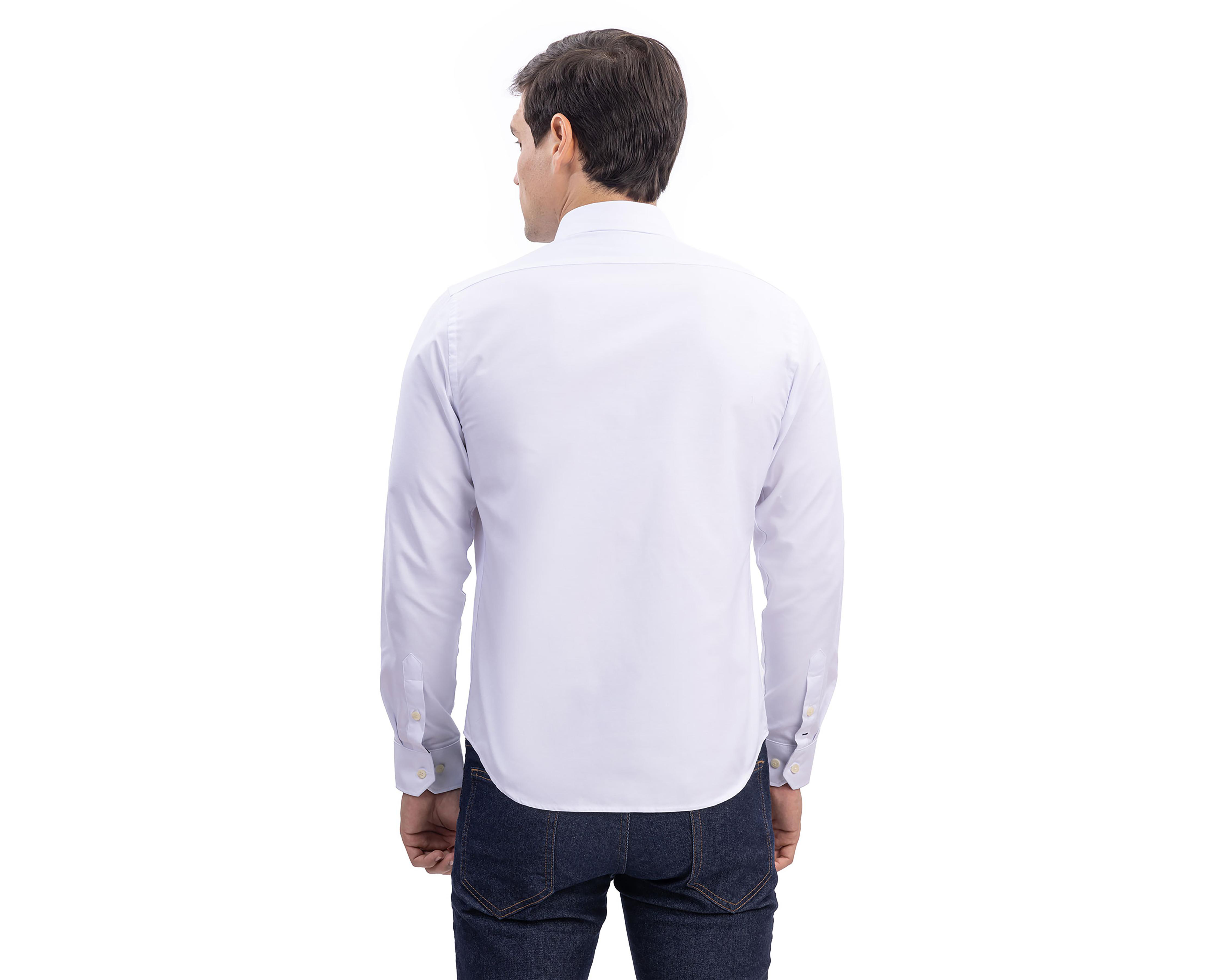 Foto 3 pulgar | Camisa Casual Nautica Jeans Co Regular Fit Lisa para Hombre