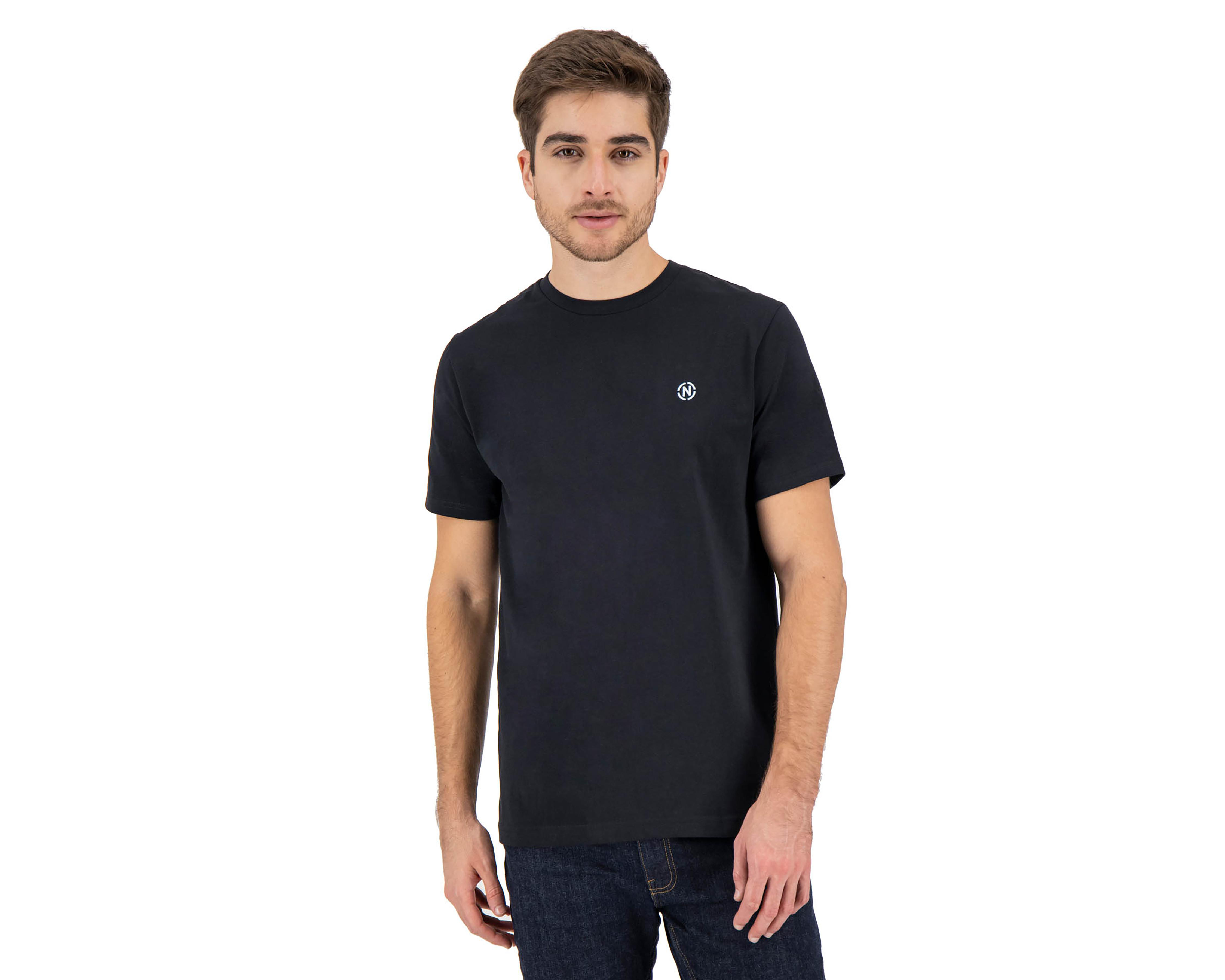 Playera Cuello Redondo Negra Nautica Jeans Co para Hombre