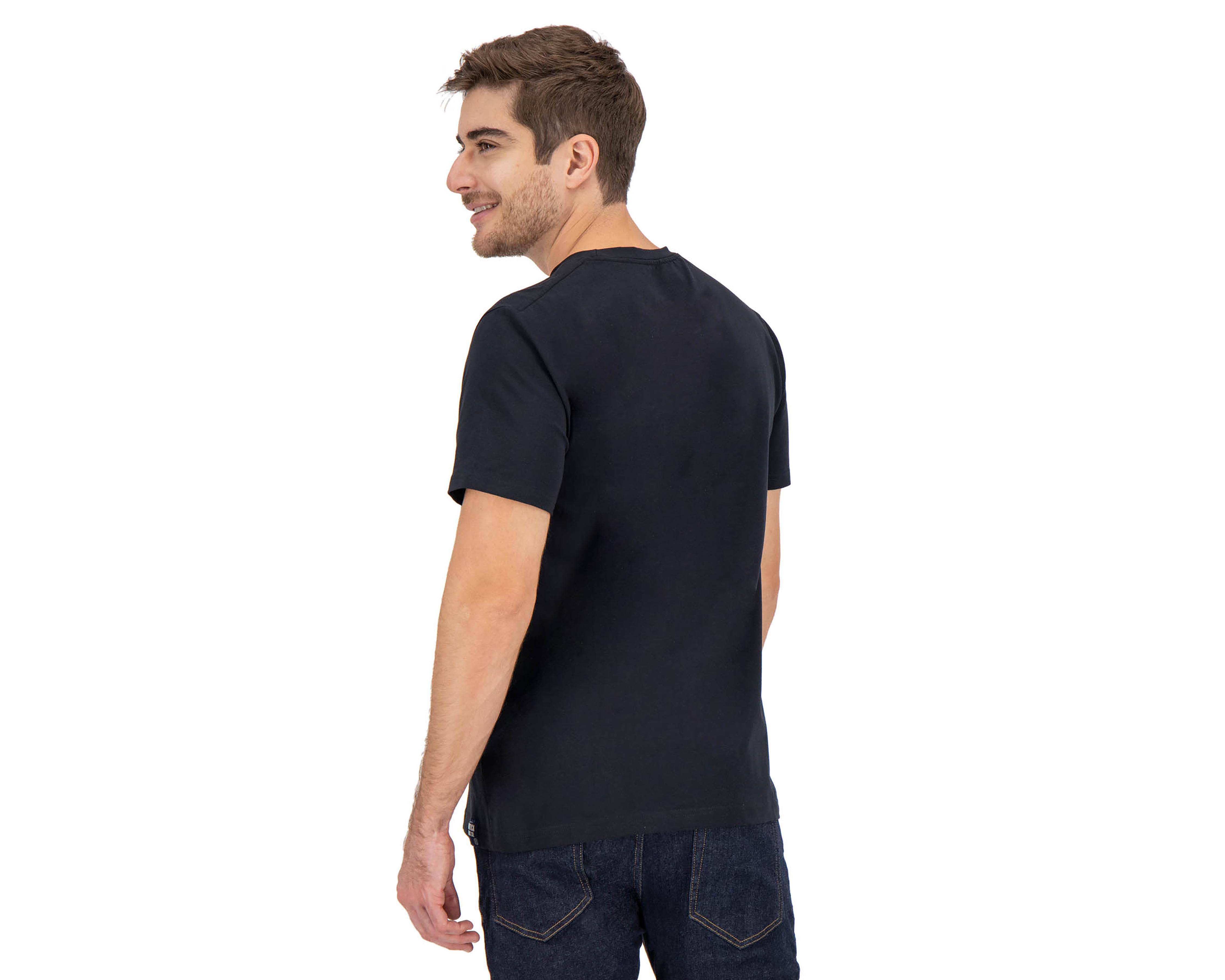 Foto 2 | Playera Cuello Redondo Negra Nautica Jeans Co para Hombre