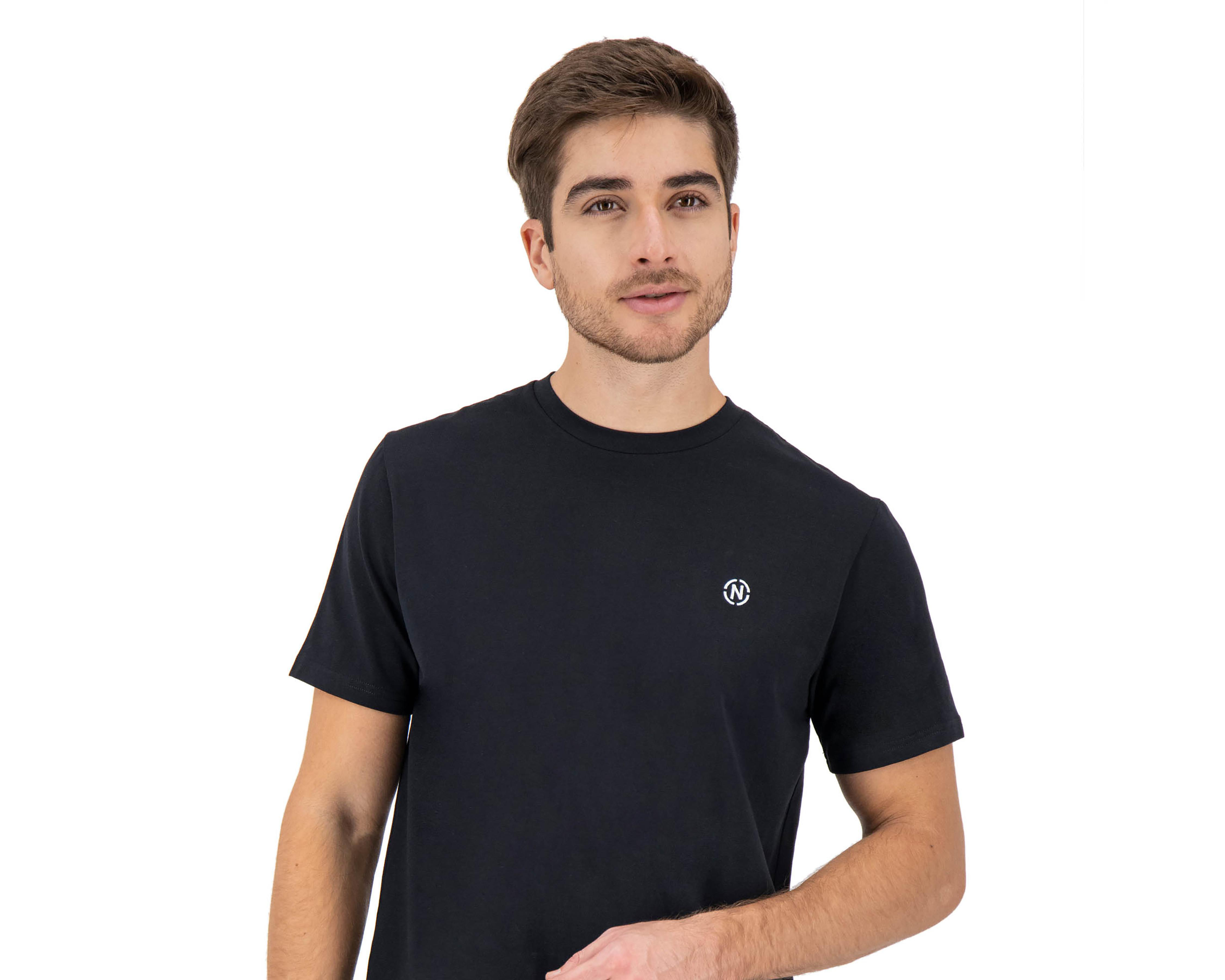 Foto 3 | Playera Cuello Redondo Negra Nautica Jeans Co para Hombre