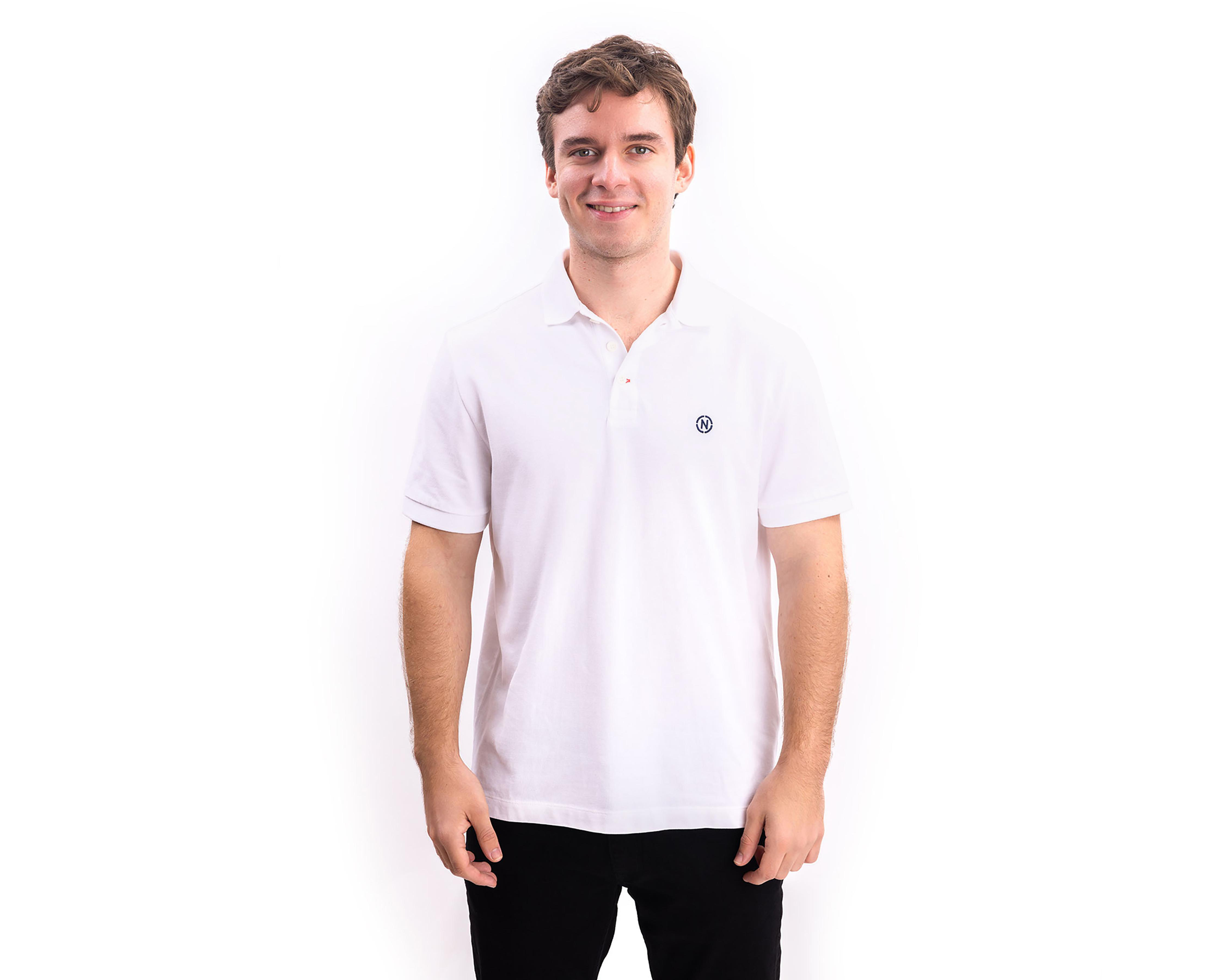 Playera Polo Nautica Jeans Co Blanca para Hombre