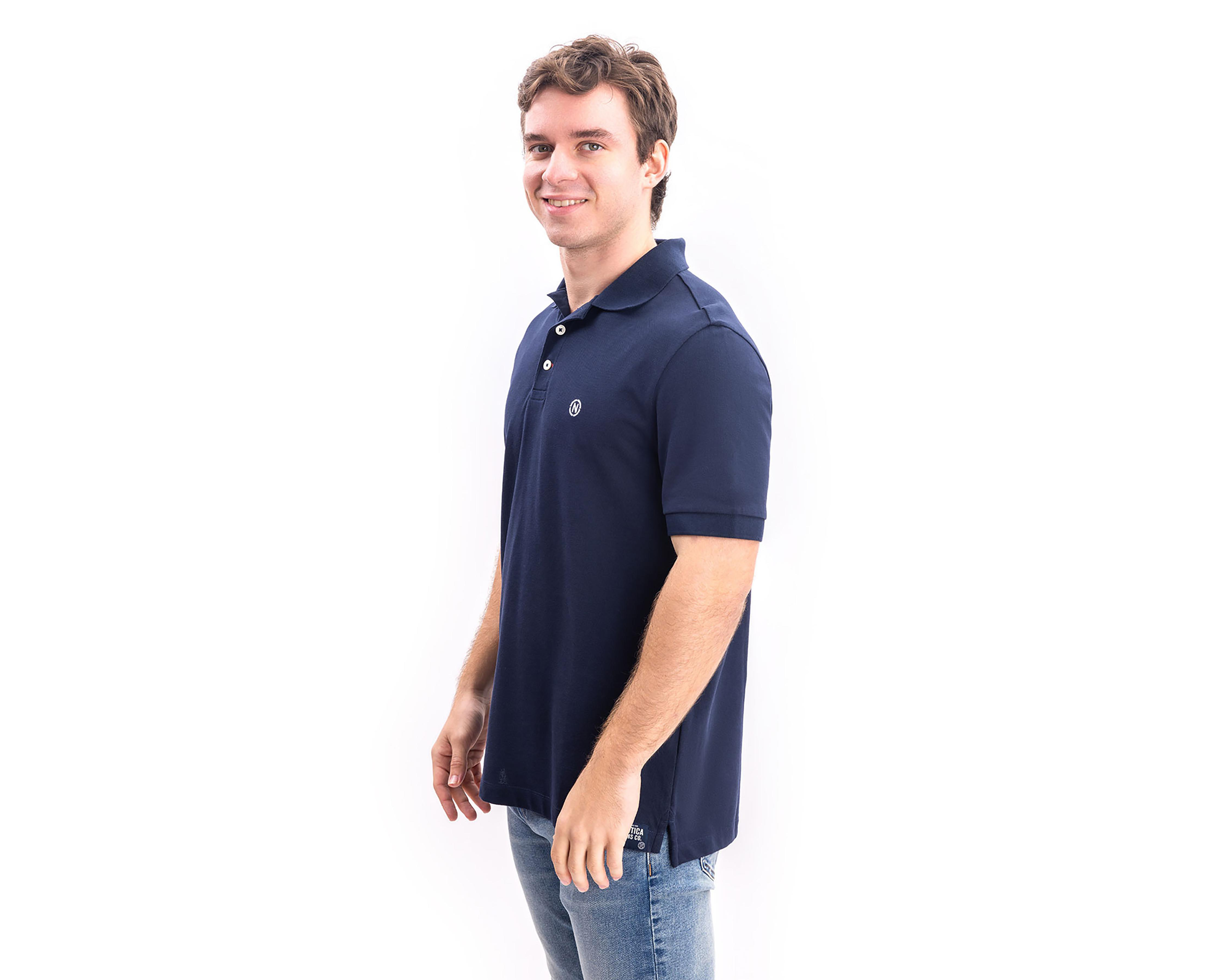 Foto 4 pulgar | Playera Polo Nautica Jeans Co Azul para Hombre