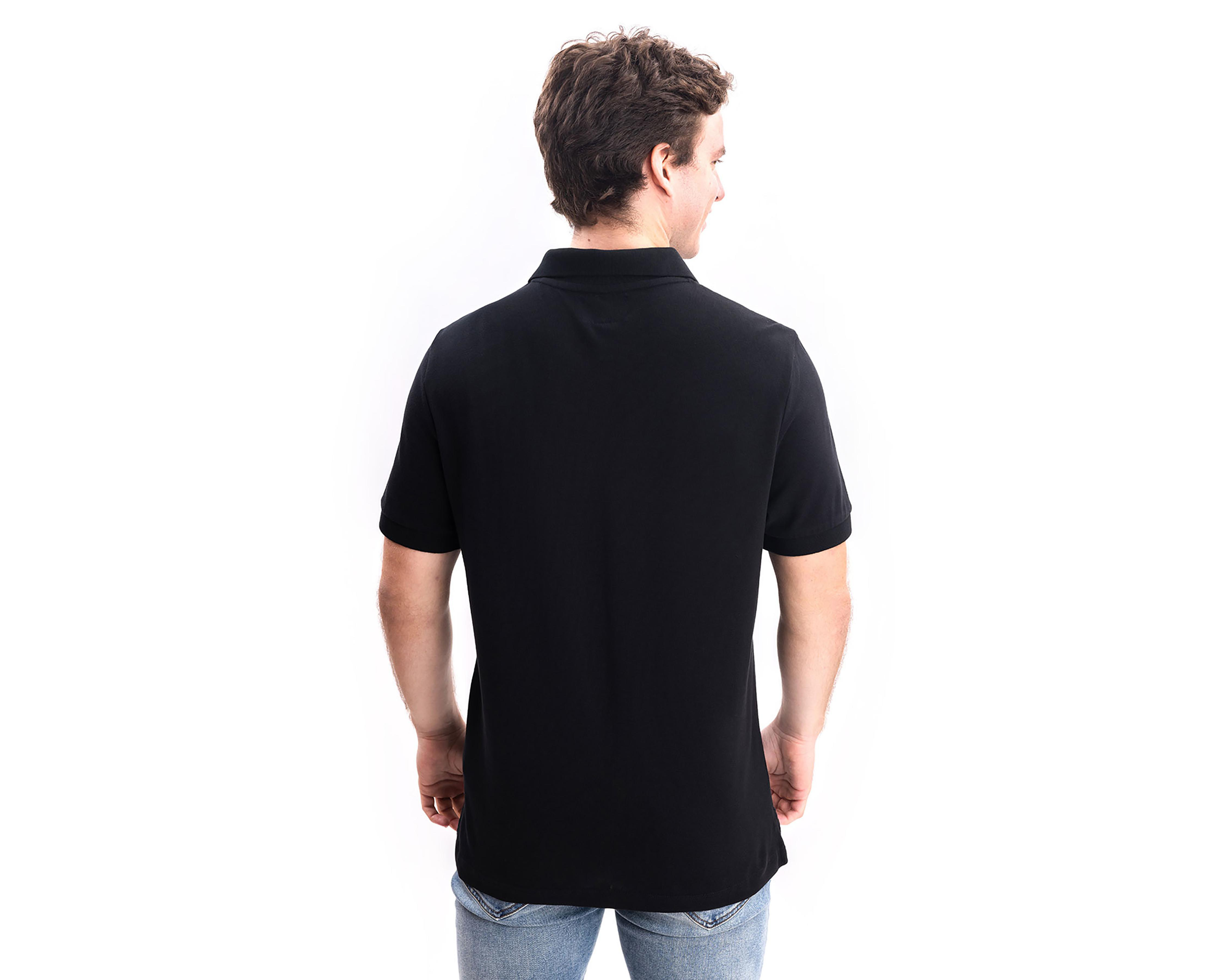 Foto 3 pulgar | Playera Polo Nautica Jeans Co Negra para Hombre