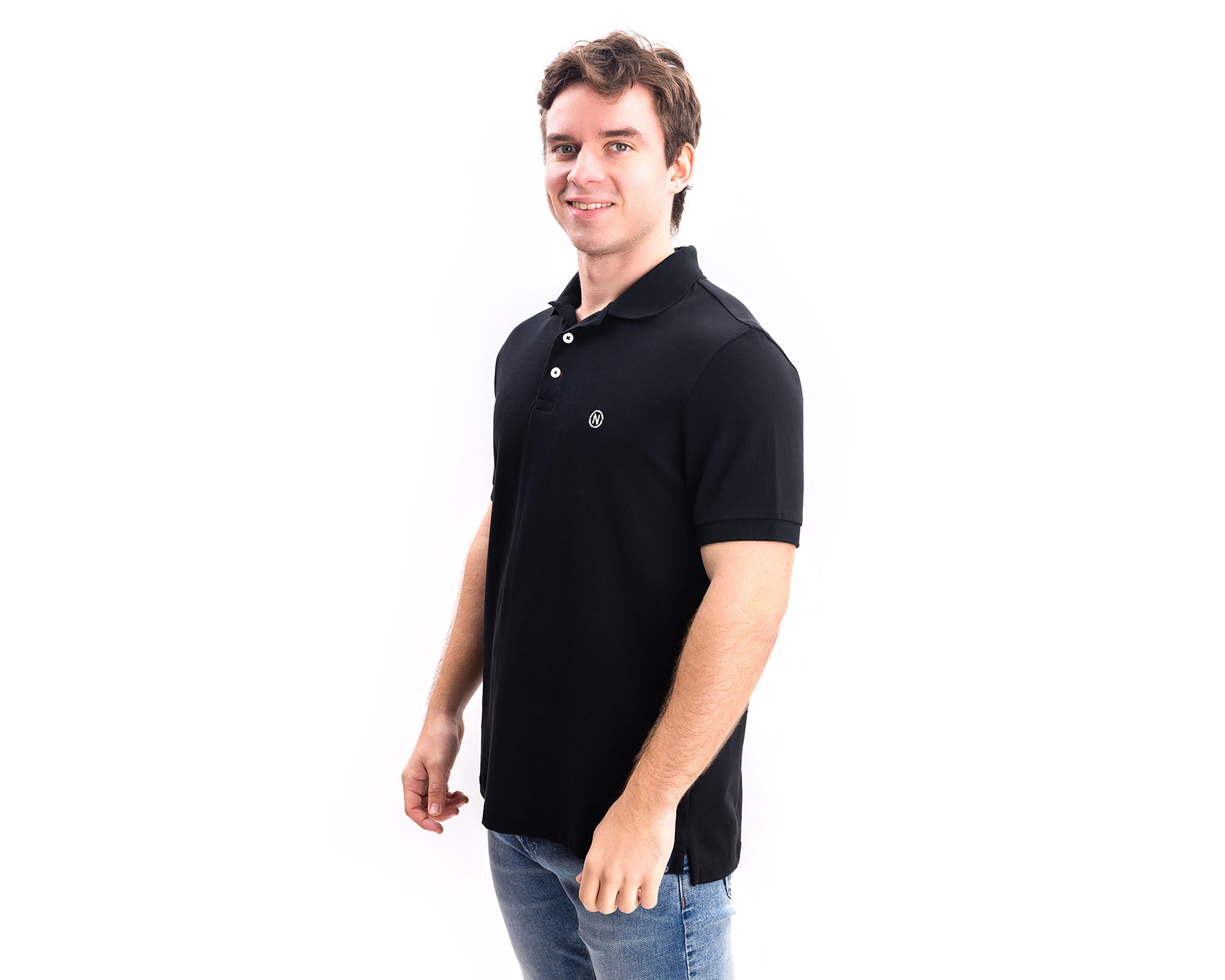 Foto 4 pulgar | Playera Polo Nautica Jeans Co Negra para Hombre
