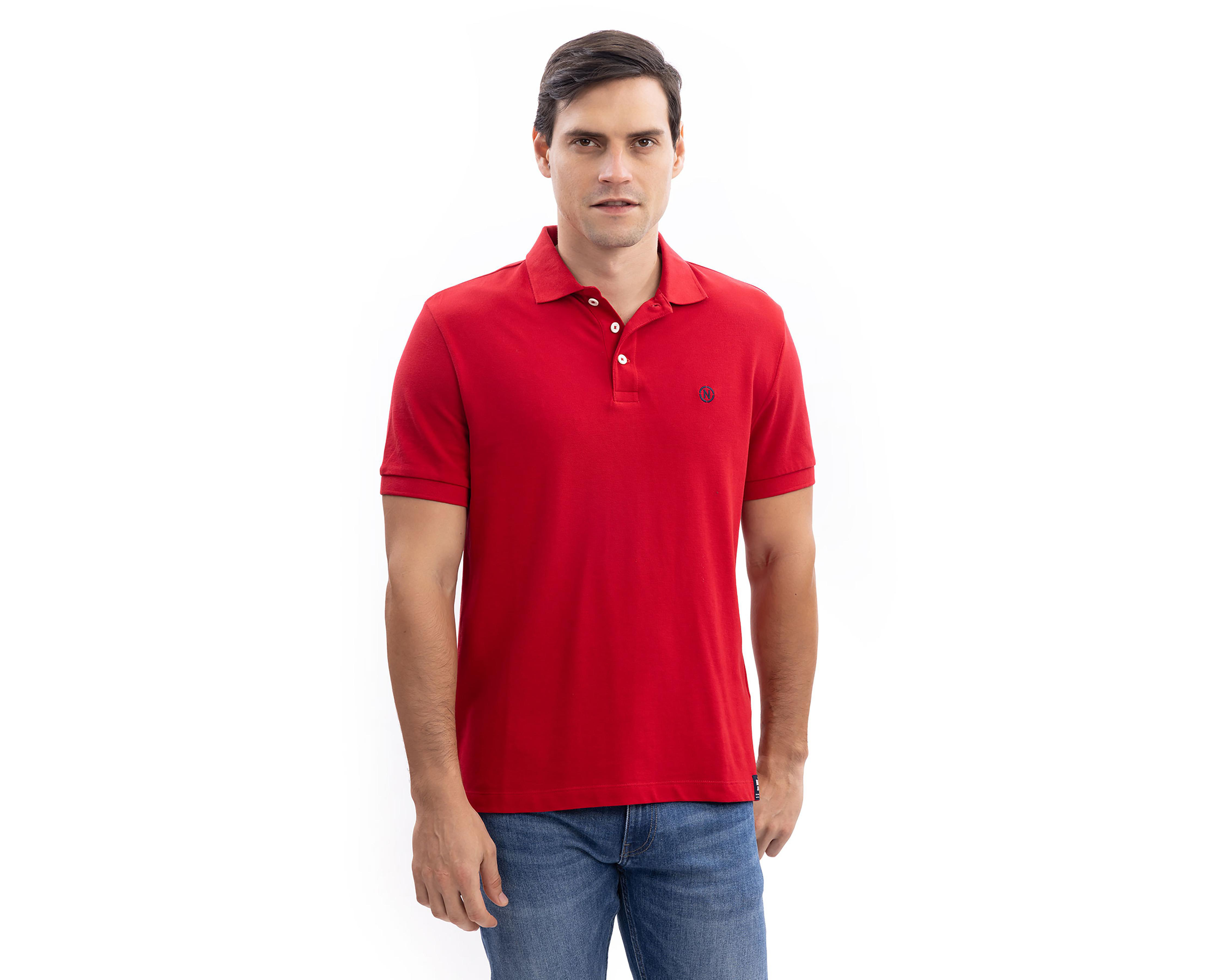 Playera Polo Nautica Jeans Co Roja para Hombre