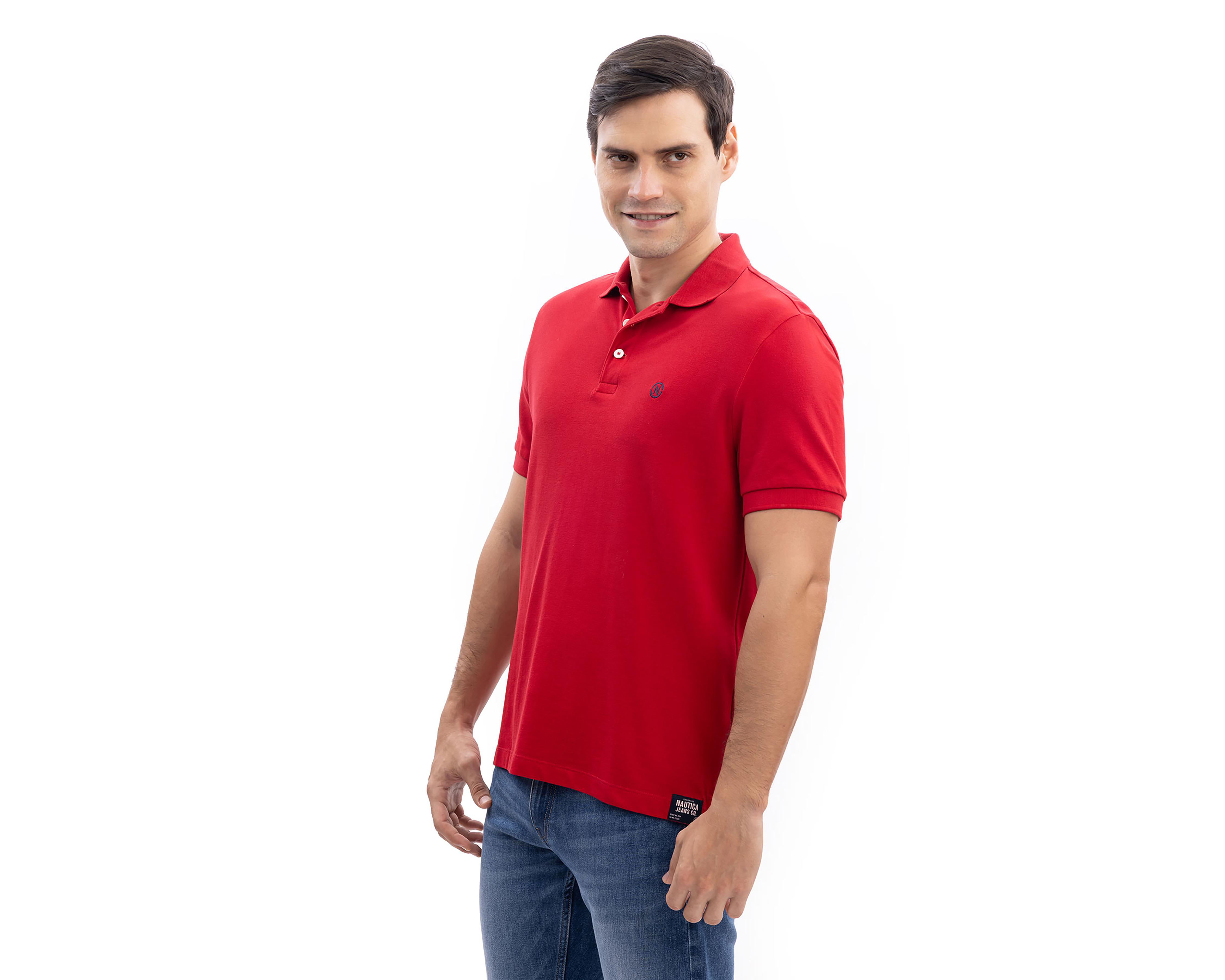 Foto 4 pulgar | Playera Polo Nautica Jeans Co Roja para Hombre