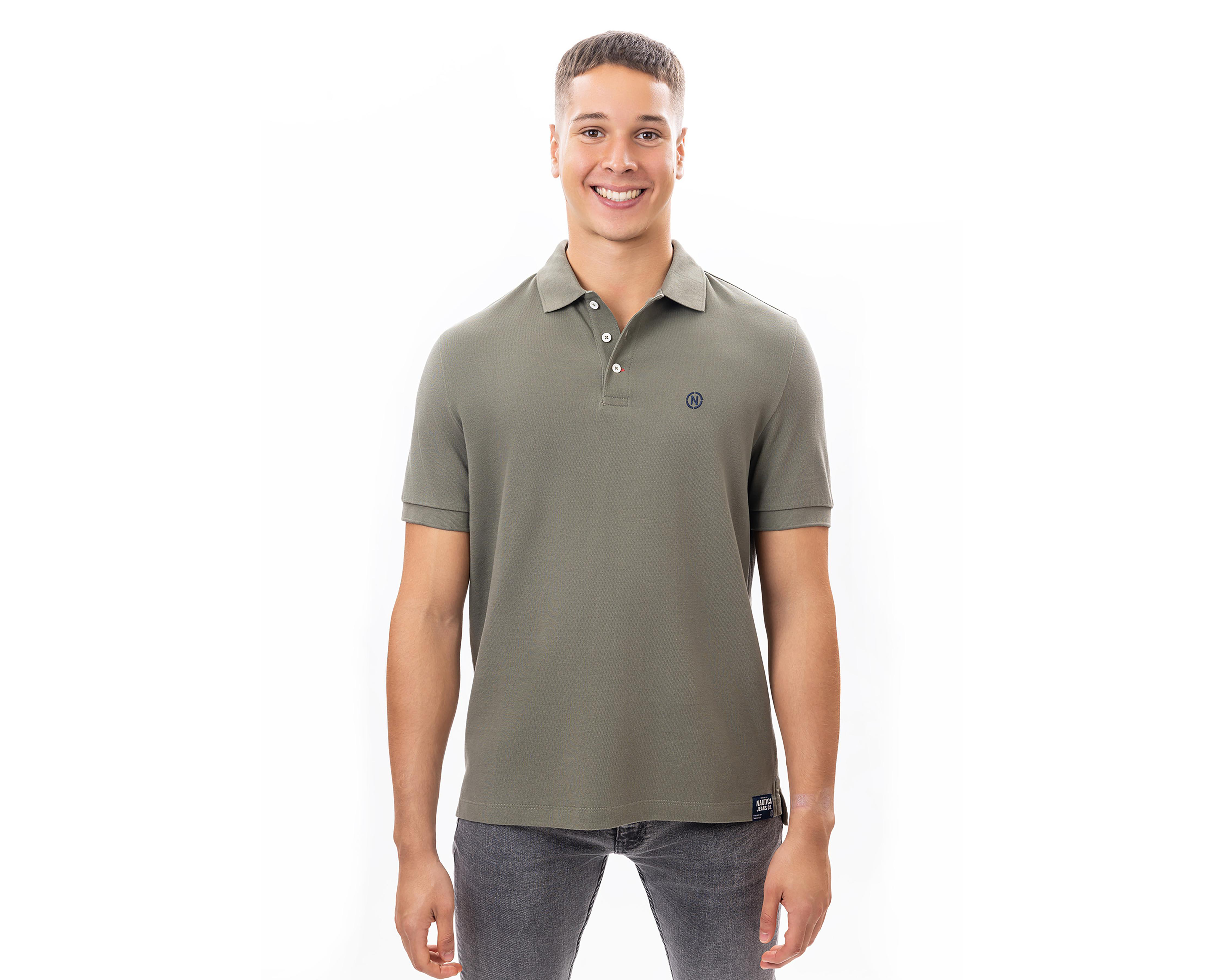 Playera Polo Nautica Jeans Co Verde para Hombre