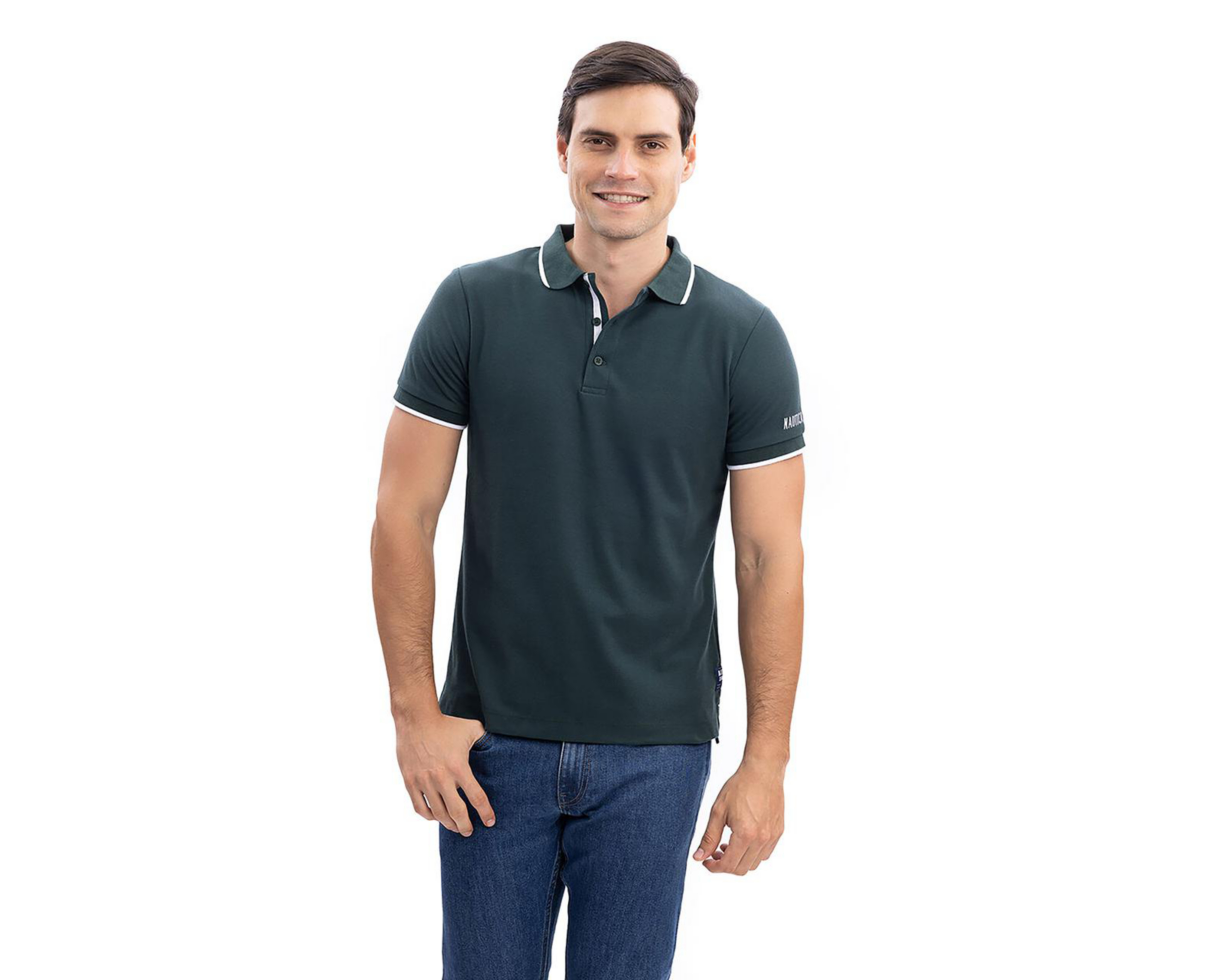 Playera Polo Nautica Jeans Co Verde para Hombre