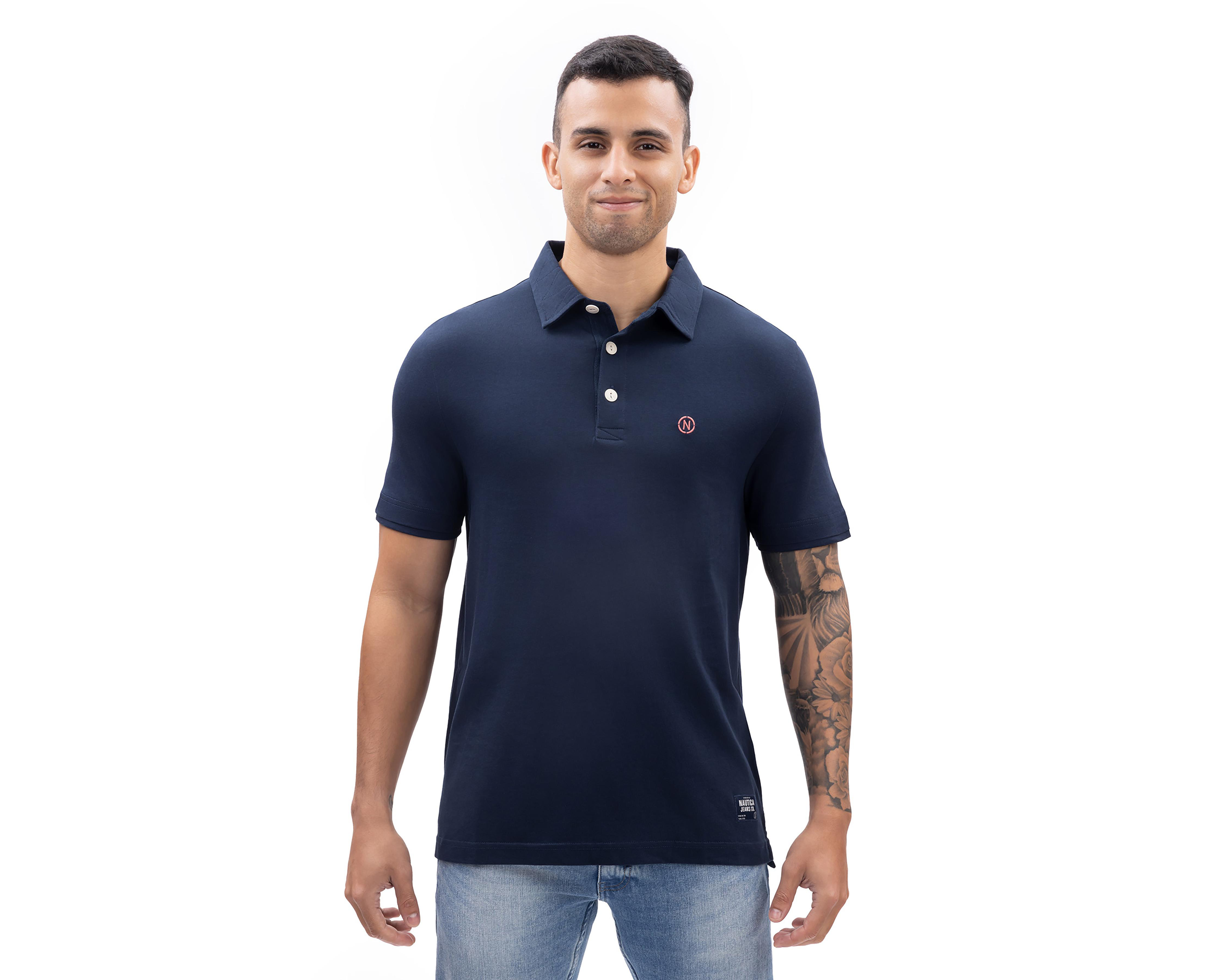 Playera Polo Nautica Jeans Co Azul Marino para Hombre