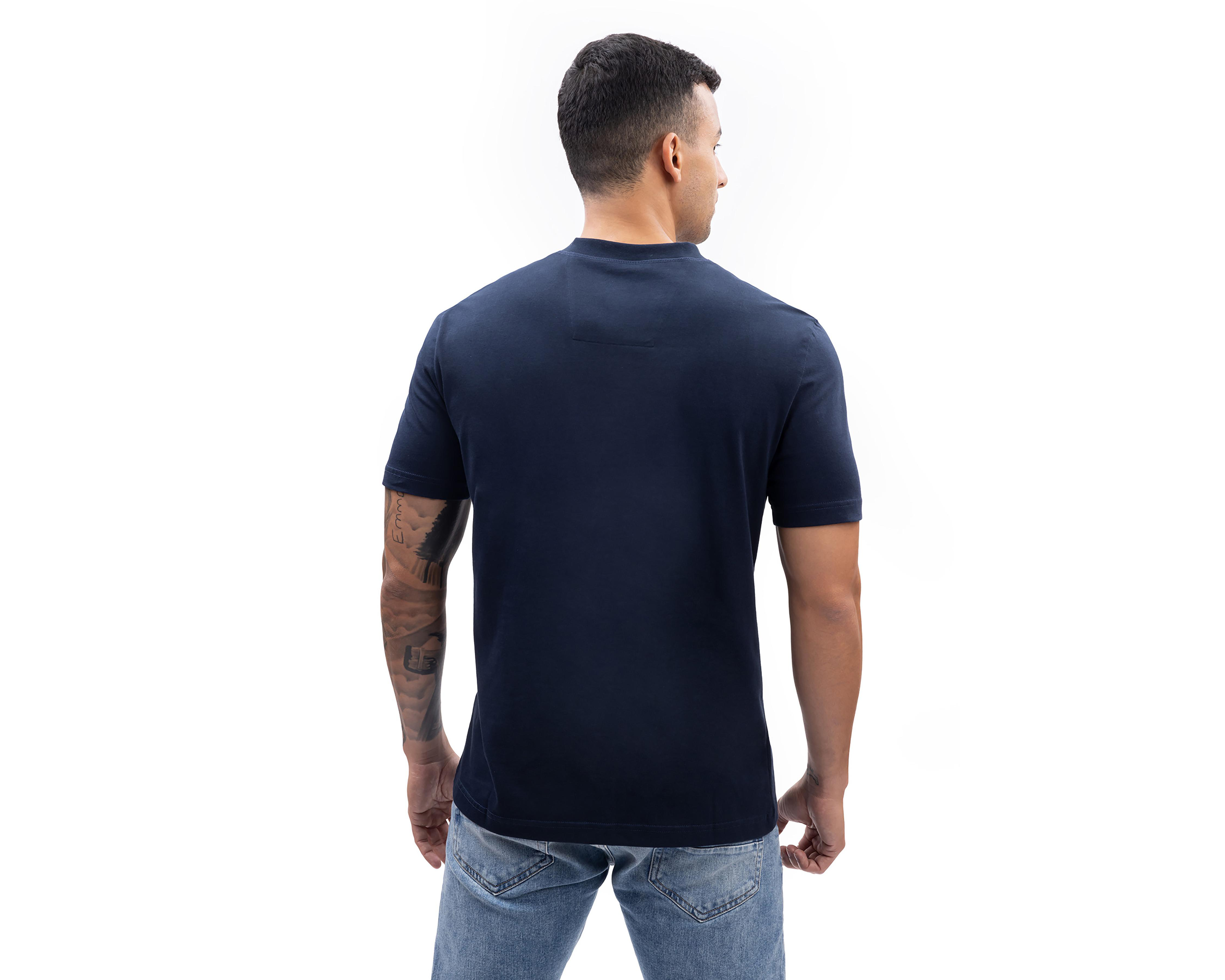 Foto 3 pulgar | Playera Polo Nautica Jeans Co Cuello Mao Azul Marino para Hombre