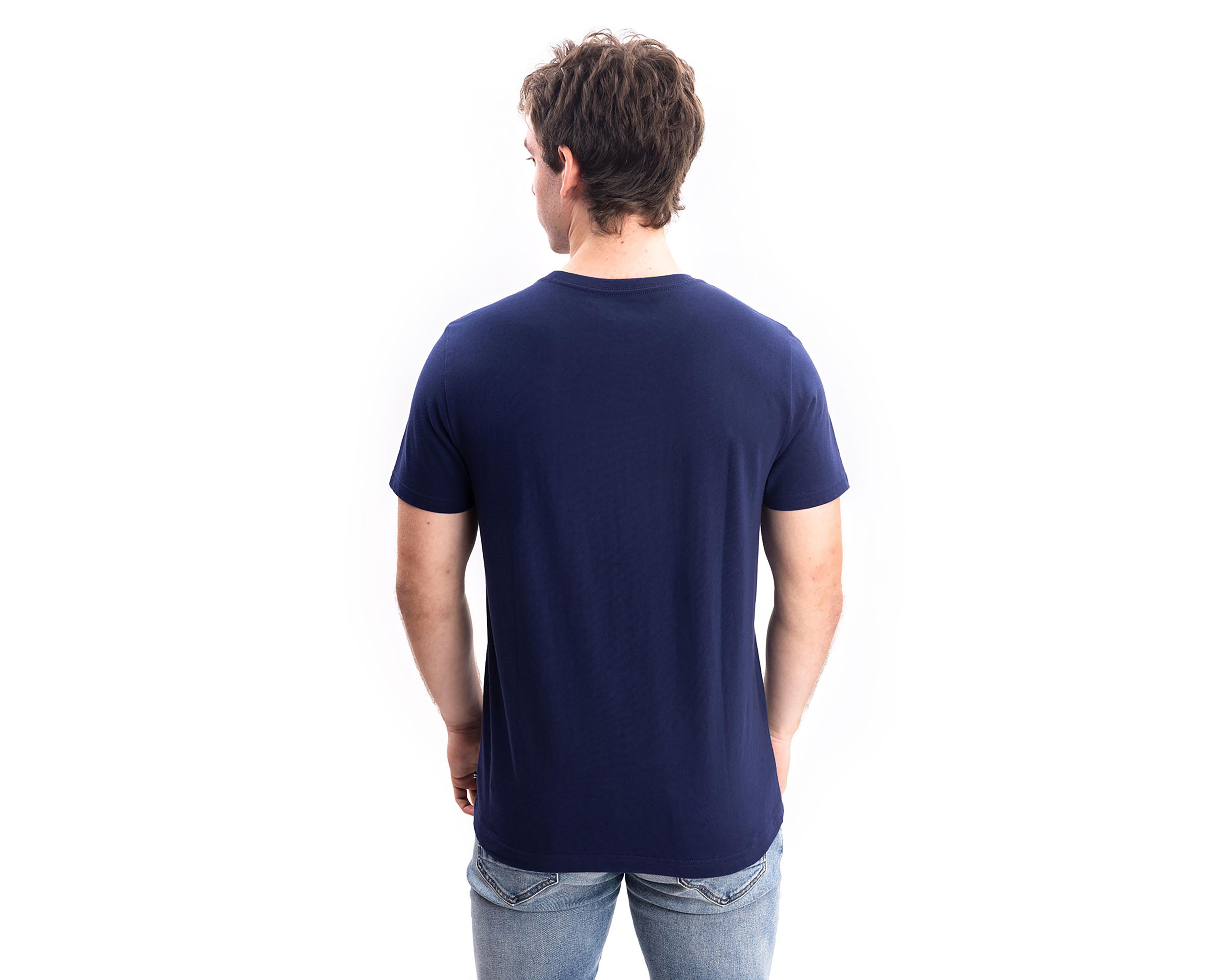 Foto 3 pulgar | Playera de Cuello Redondo Azul Nautica Jeans Co para Hombre