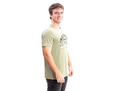 Foto 3 | Playera de Cuello Redondo Verde Nautica Jeans Co para Hombre