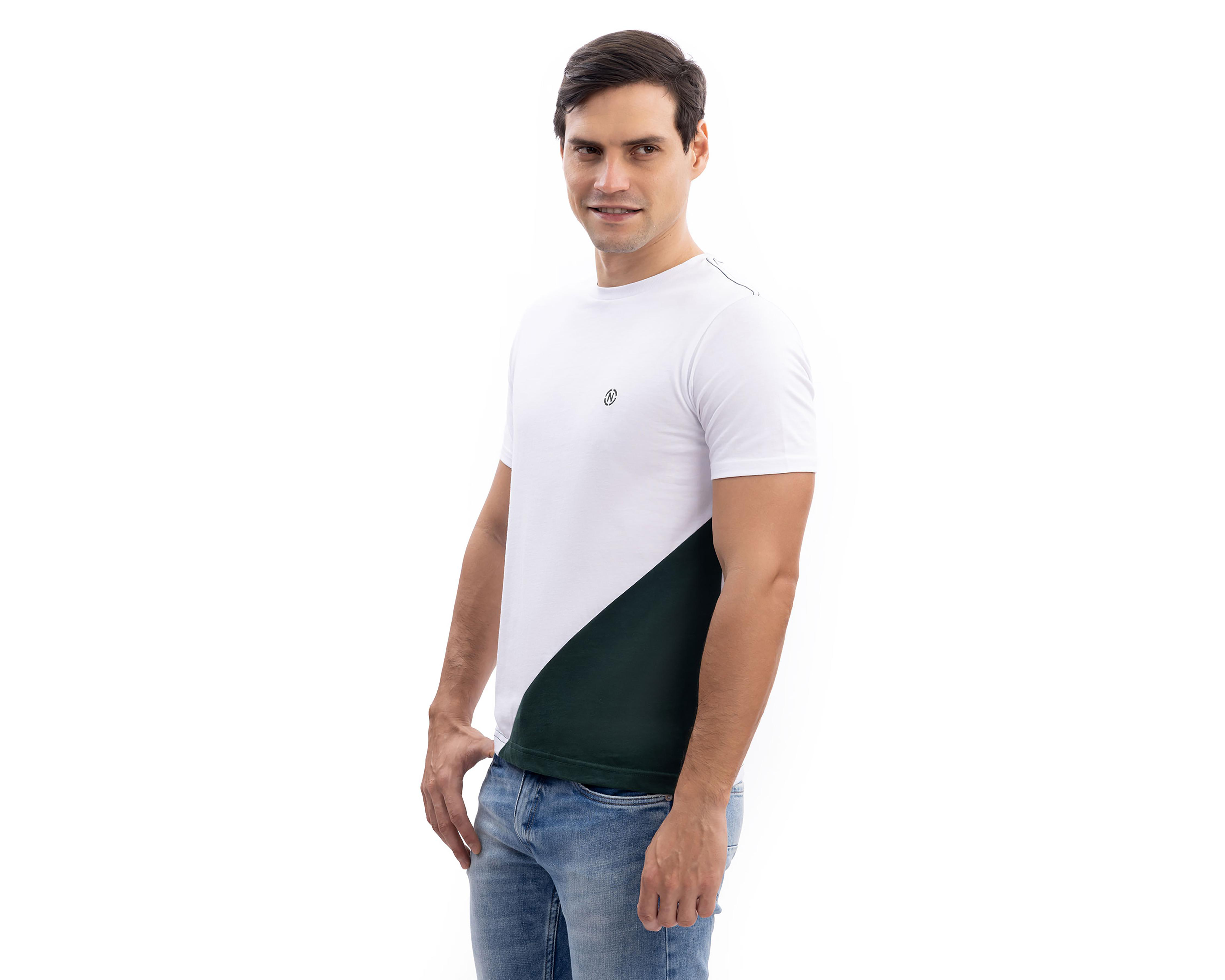 Foto 4 pulgar | Playera de Cuello Redondo Blanca Nautica Jeans Co para Hombre