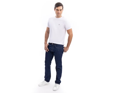 Foto 1 | Playera Cuello Redondo Blanca Nautica Jeans Co para Hombre