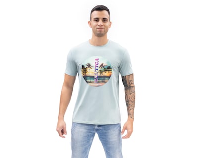 Foto 1 | Playera de Cuello Redondo Verde Nautica Jeans Co para Hombre