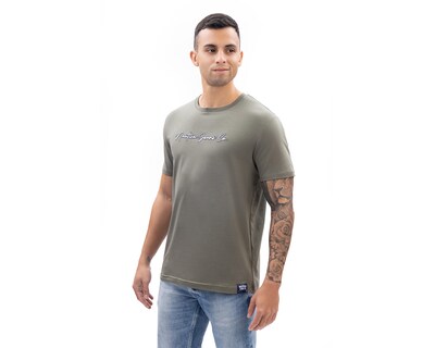 Foto 3 | Playera de Cuello Redondo Verde Nautica Jeans Co para Hombre