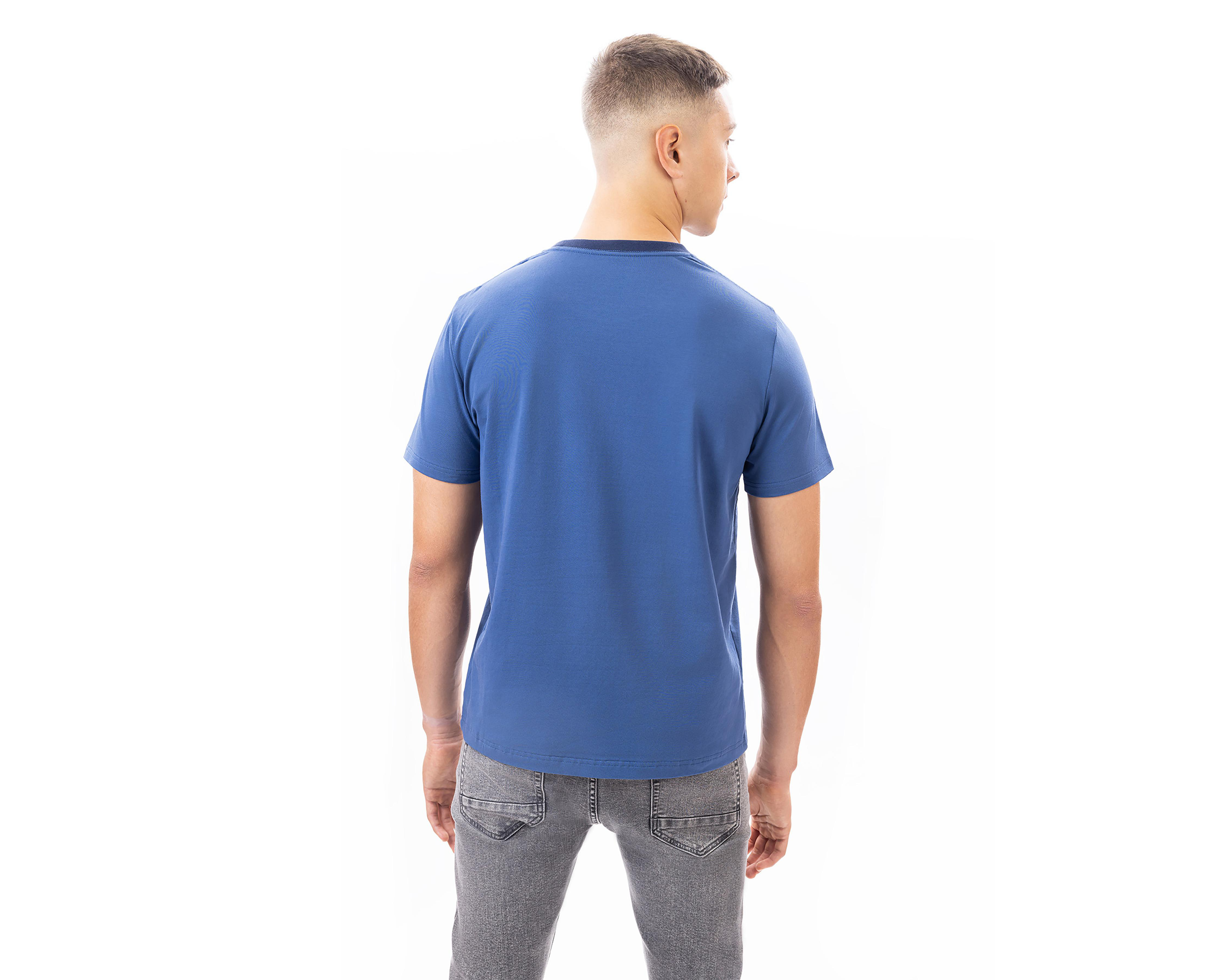Foto 2 | Playera de Cuello Redondo Azul Nautica Jeans Co para Hombre