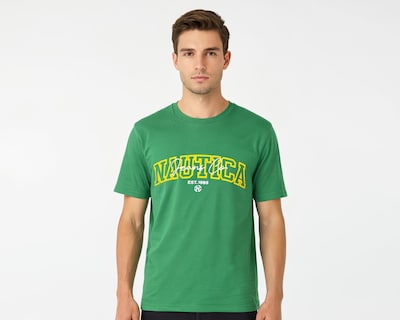 Foto 1 | Playera Cuello Redondo Verde Nautica Jeans Co para Hombre