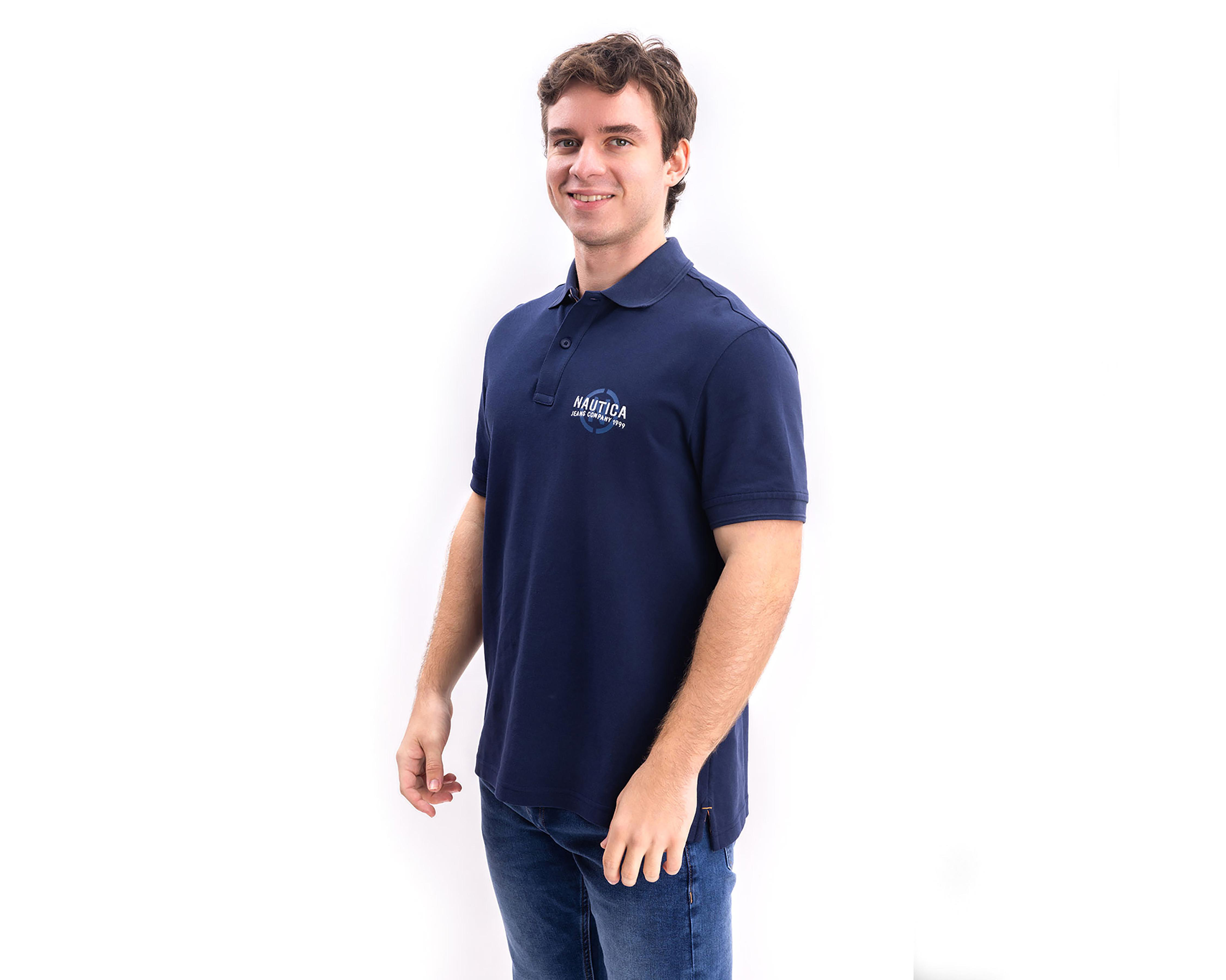 Foto 4 pulgar | Playera Polo Nautica Jeans Co Azul para Hombre
