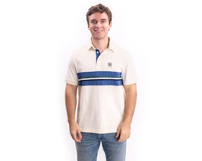 Foto 1 | Playera Polo Nautica Jeans Co Blanca para Hombre