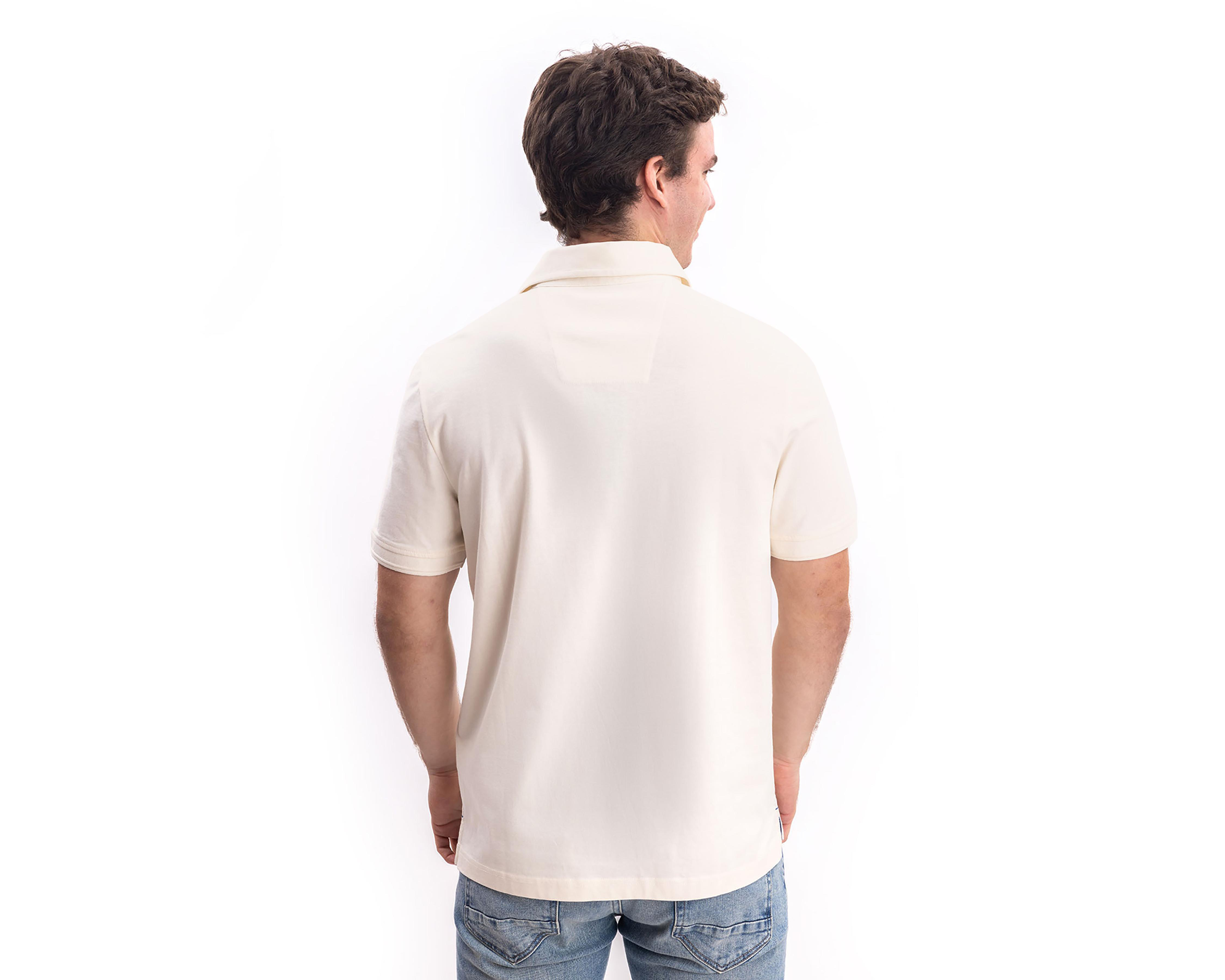 Foto 3 pulgar | Playera Polo Nautica Jeans Co Blanca para Hombre