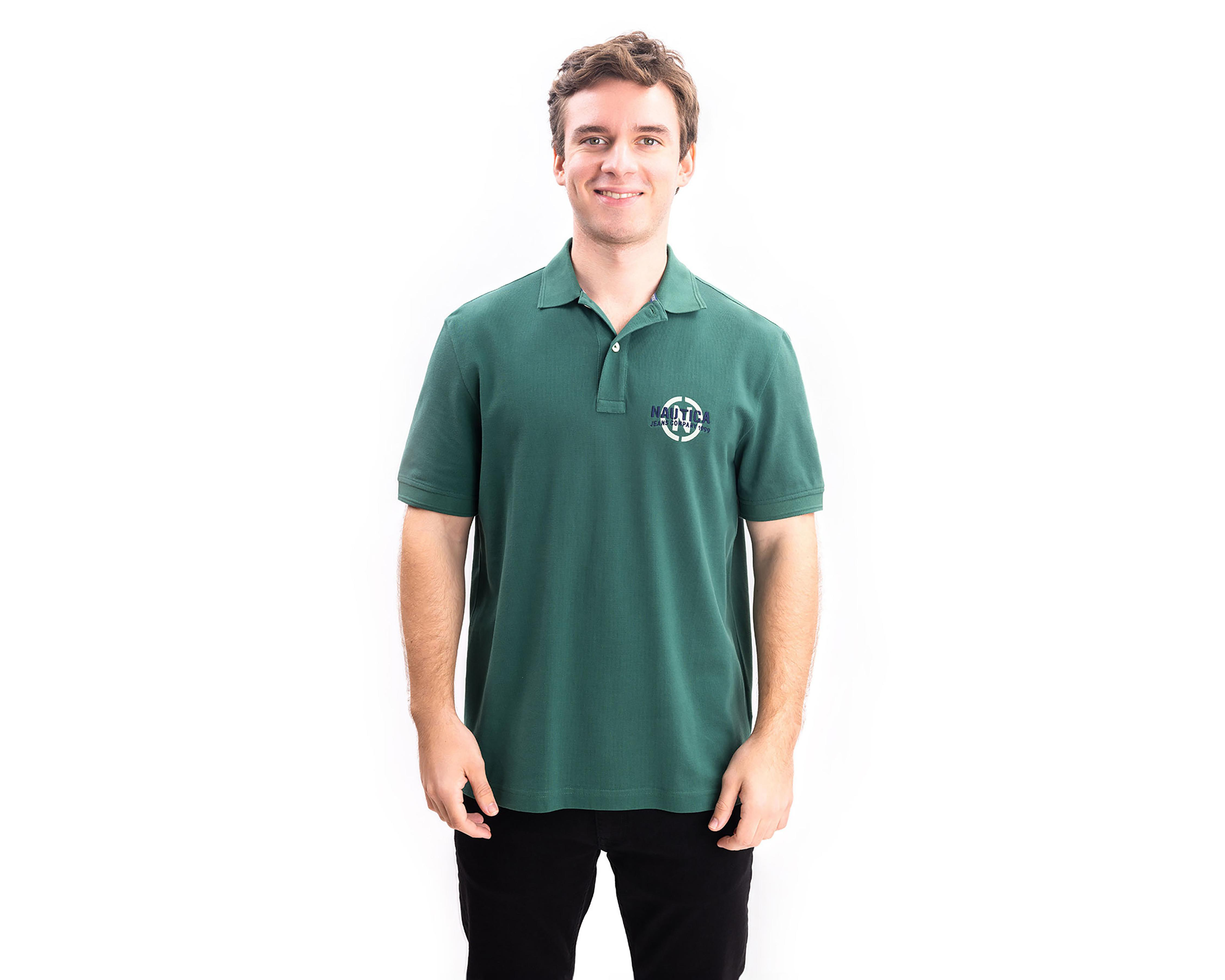 Foto 2 pulgar | Playera Polo Nautica Jeans Co Verde para Hombre